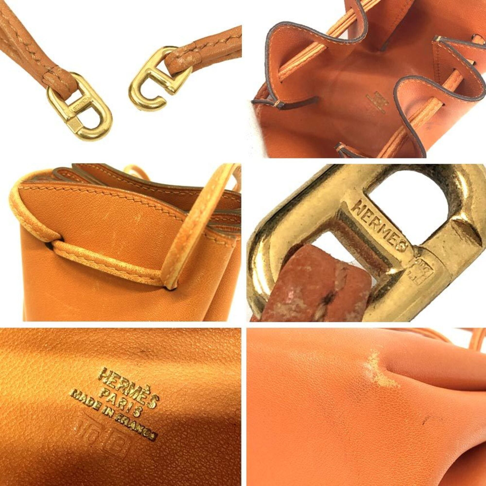 Hermes Hermes Vespa Pouch Multi-case Leather Box Calf Orange Size ONE SIZE - 2 Thumbnail