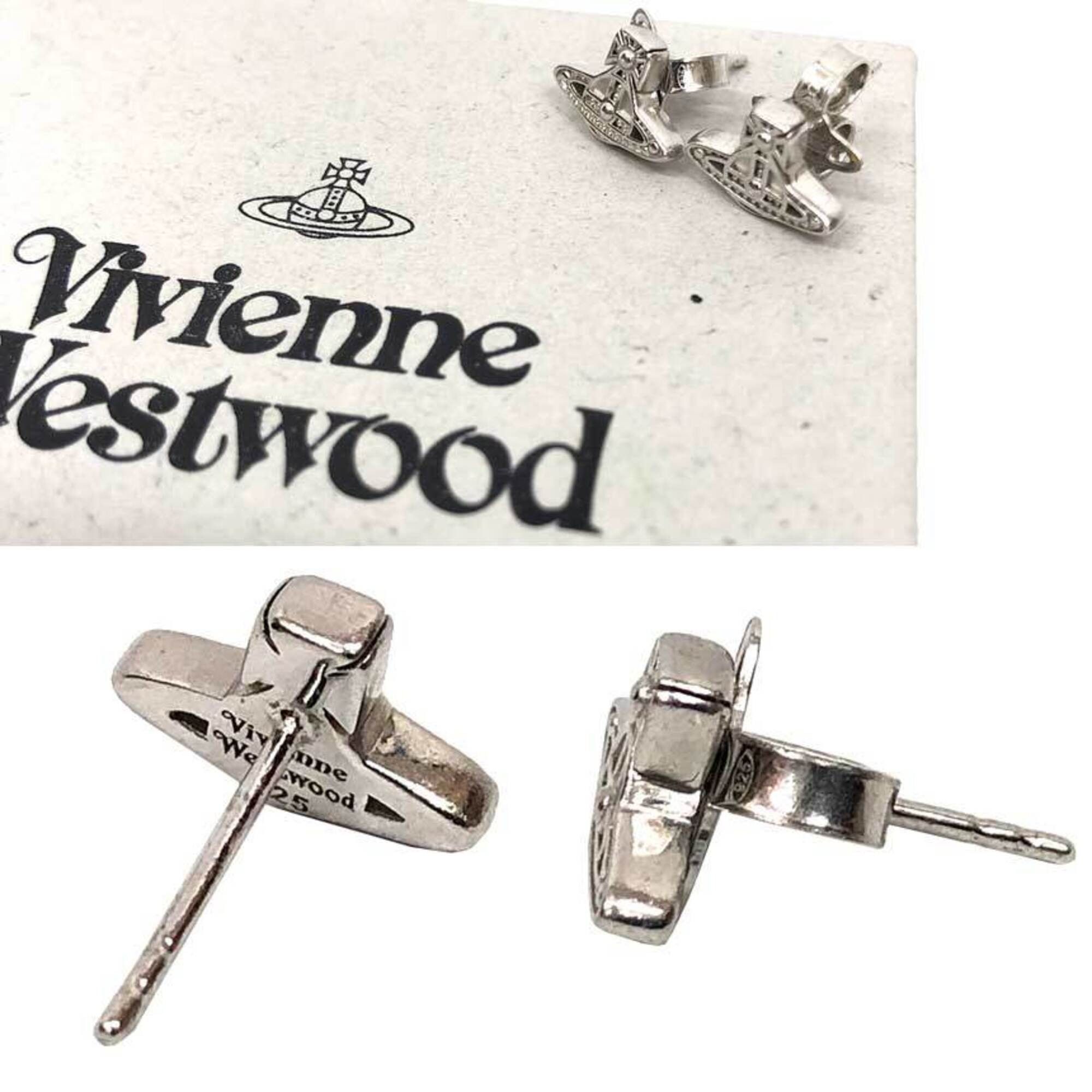 Vivienne Westwood Vivienne Westwood OSLO SILVER Orb Earrings 62010159 Sterling Silver 925 Size ONE SIZE - 2 Thumbnail
