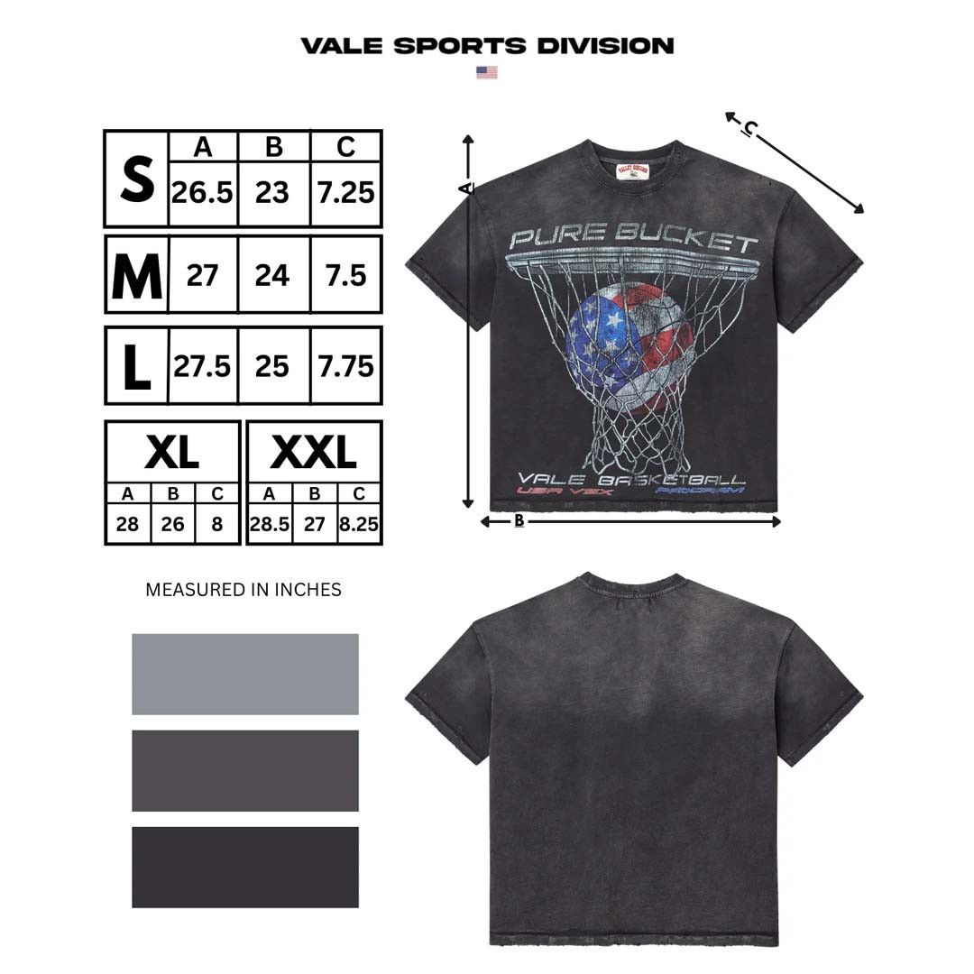 Vale Forever Pure Bucket Faded Black Tee Size US XL / EU 56 / 4 - 3 Thumbnail