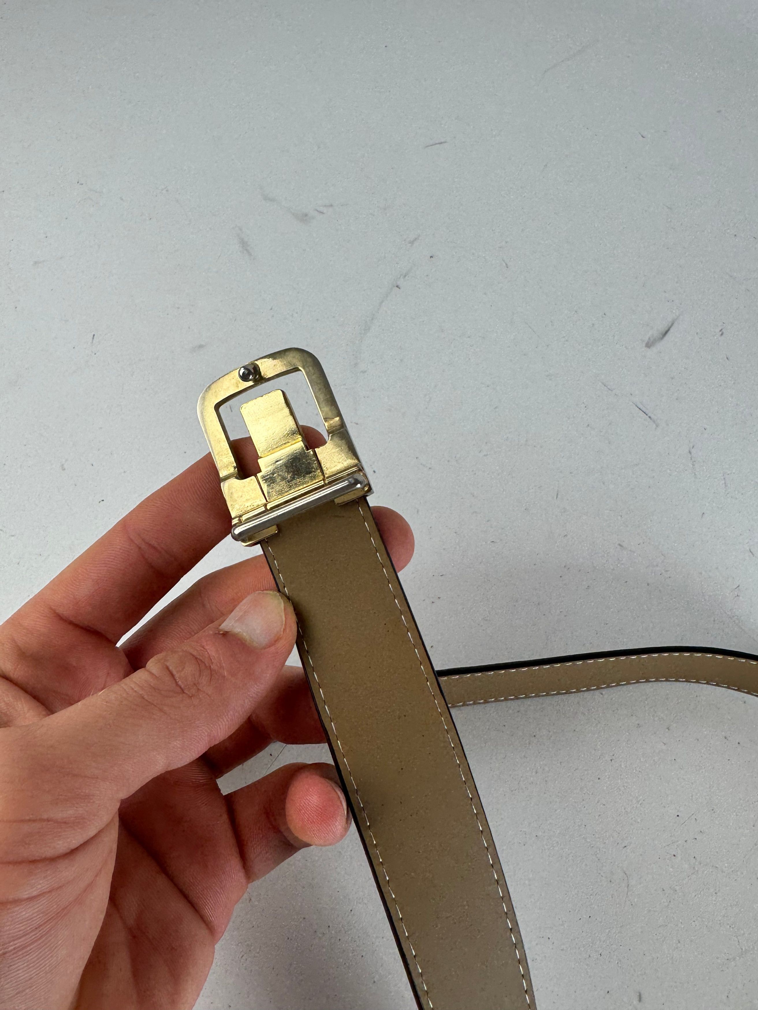 Other Vintage Yves Saint Laurent Leather Belt Black Size ONE SIZE - 3 Thumbnail