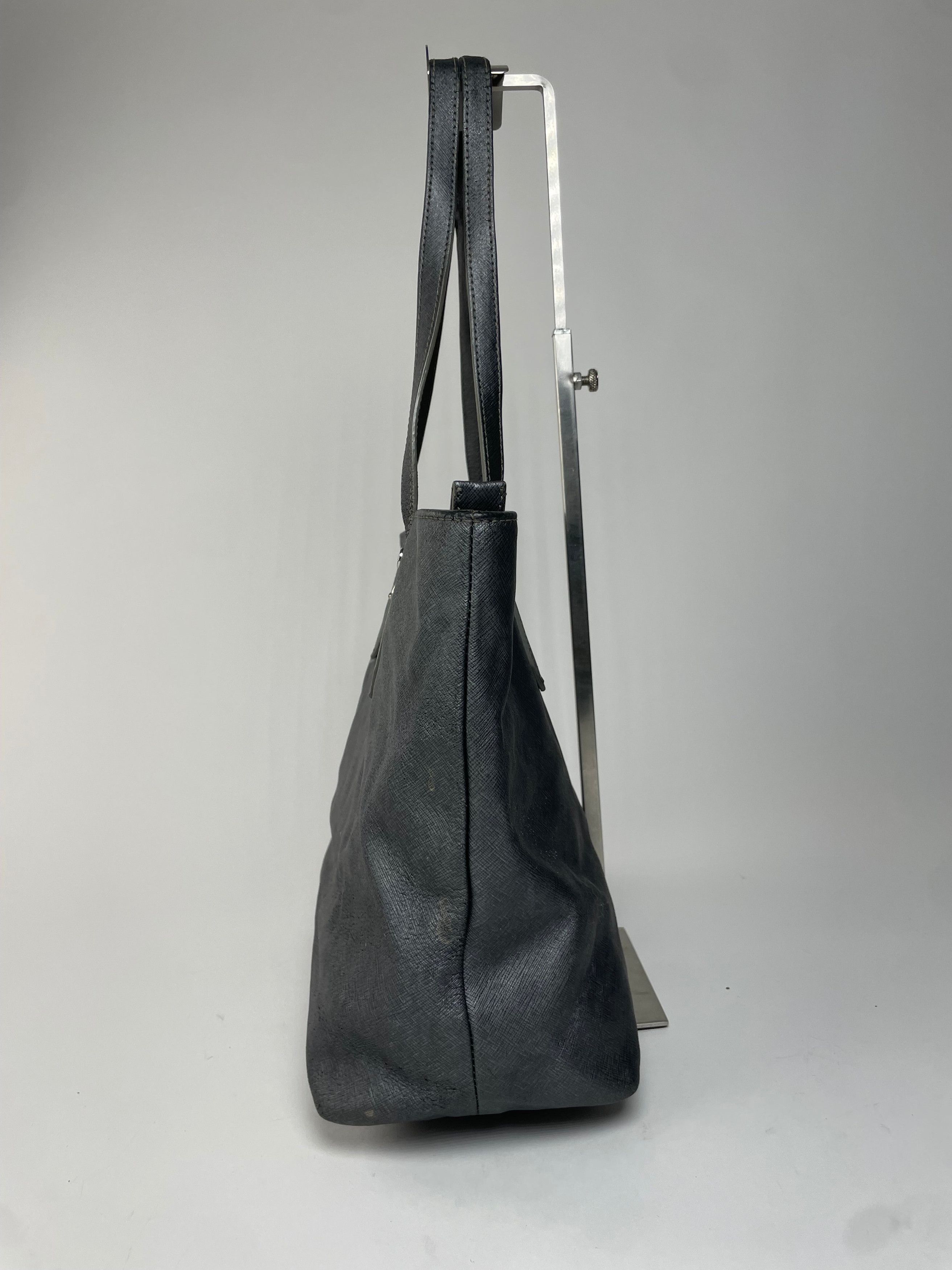 Vivienne Westwood Vintage Leather Handbag Anthracite Size ONE SIZE - 5 Thumbnail