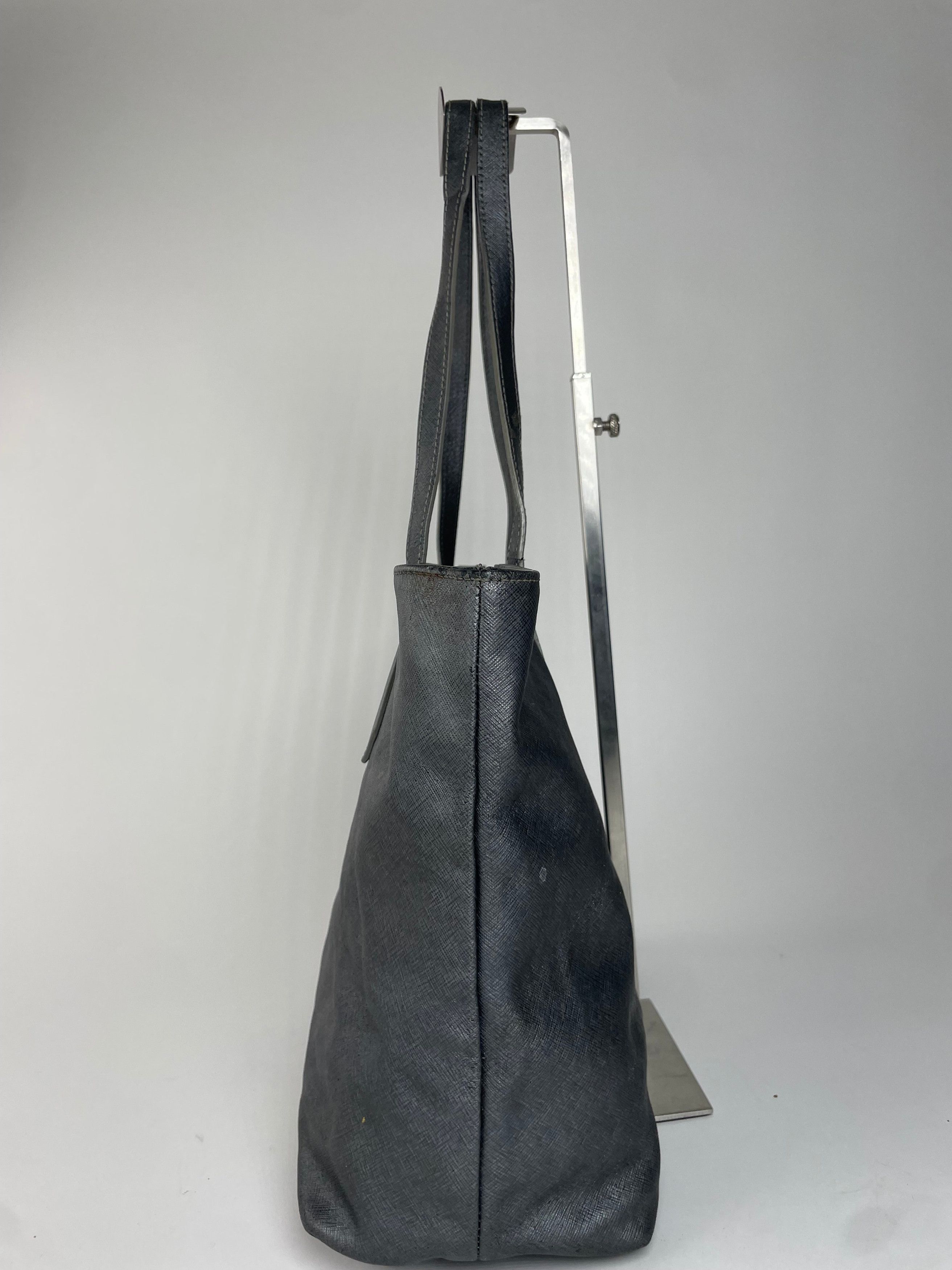 Vivienne Westwood Vintage Leather Handbag Anthracite Size ONE SIZE - 7 Thumbnail