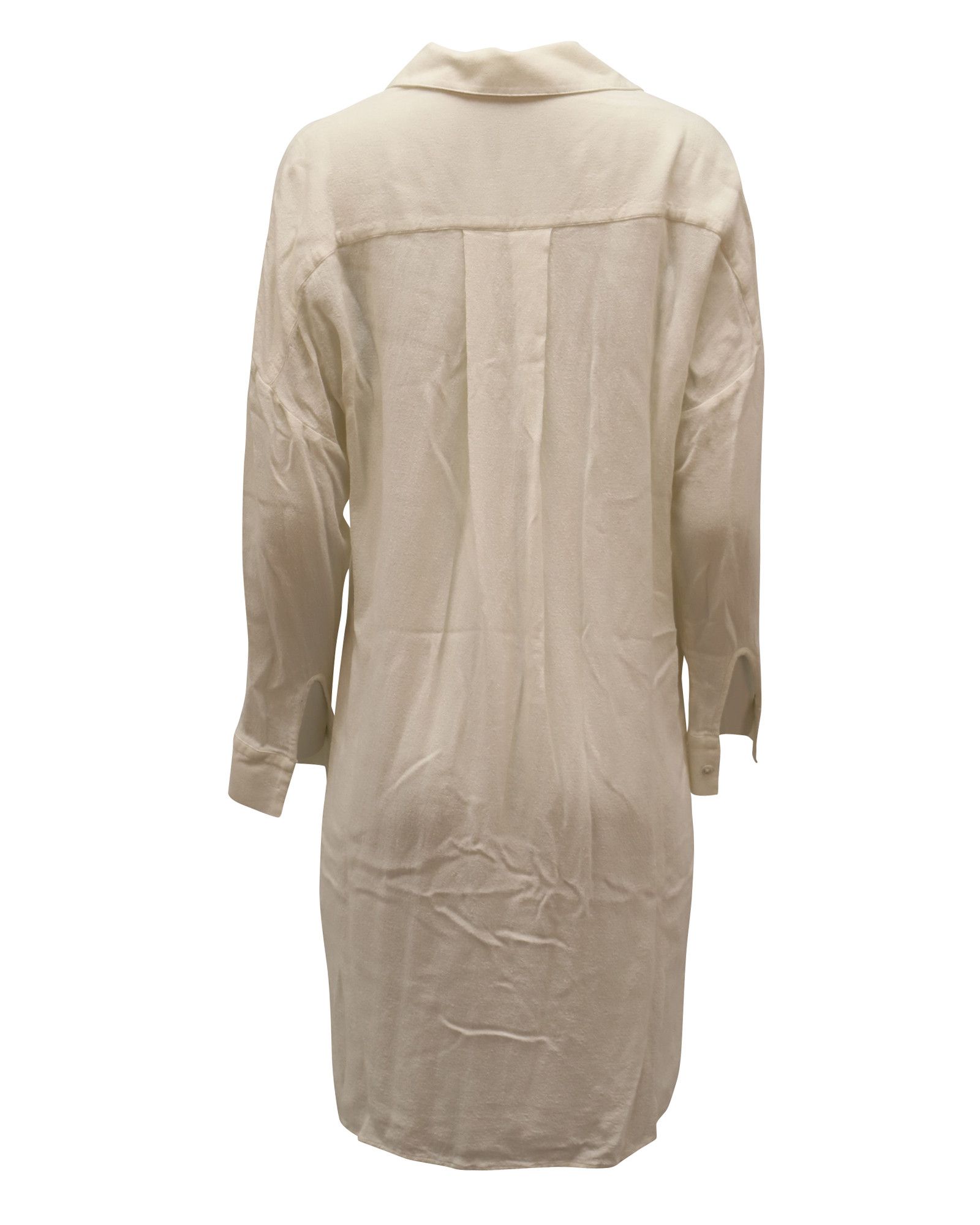 James Perse James Perse Shirt Dress in Ivory Viscose Size XS / US 0-2 / IT 36-38 - 2 Thumbnail