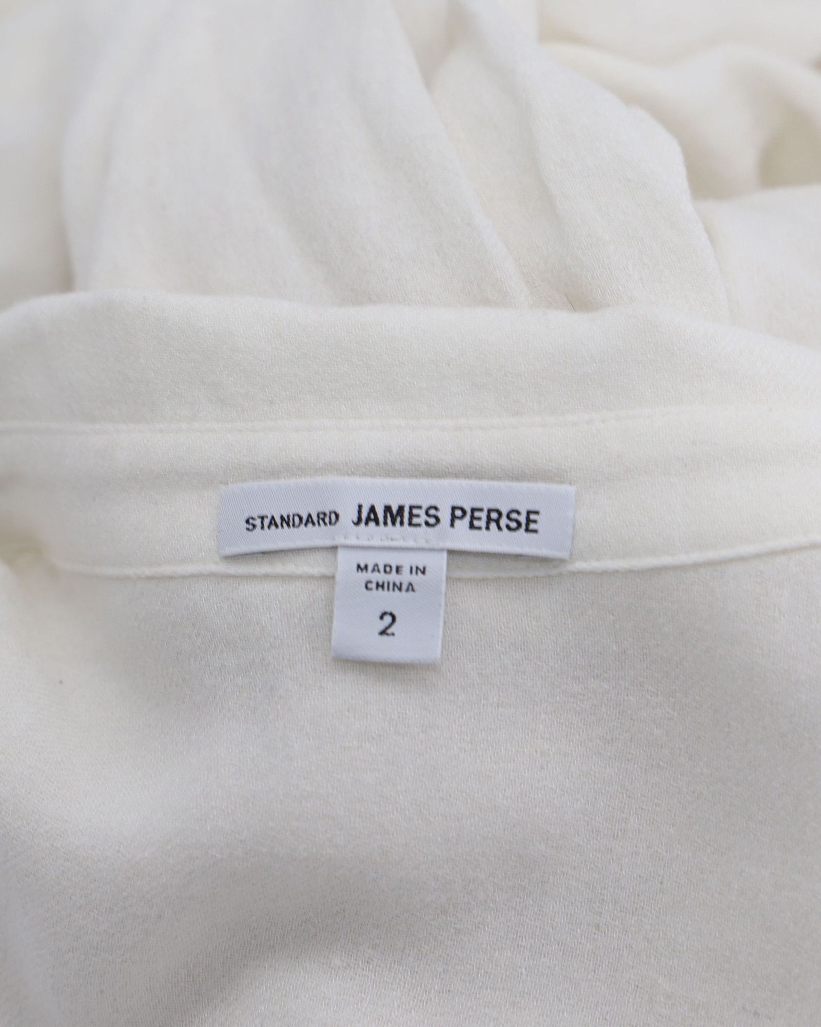 James Perse James Perse Shirt Dress in Ivory Viscose Size XS / US 0-2 / IT 36-38 - 3 Thumbnail