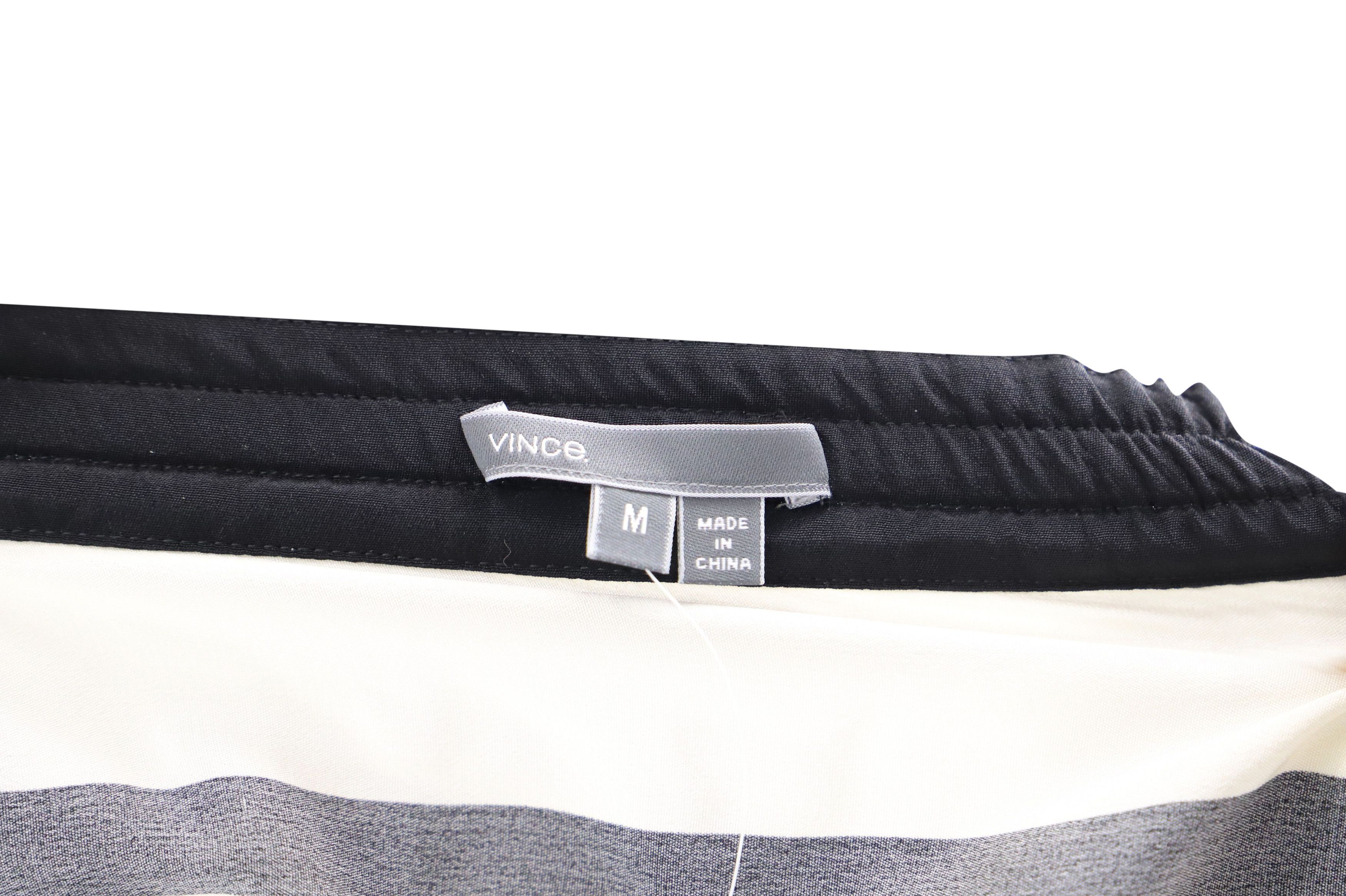 Vince Vince Checked Drawstring Pants in Black Silk Size 25" / US 0 / IT 36 - 3 Thumbnail