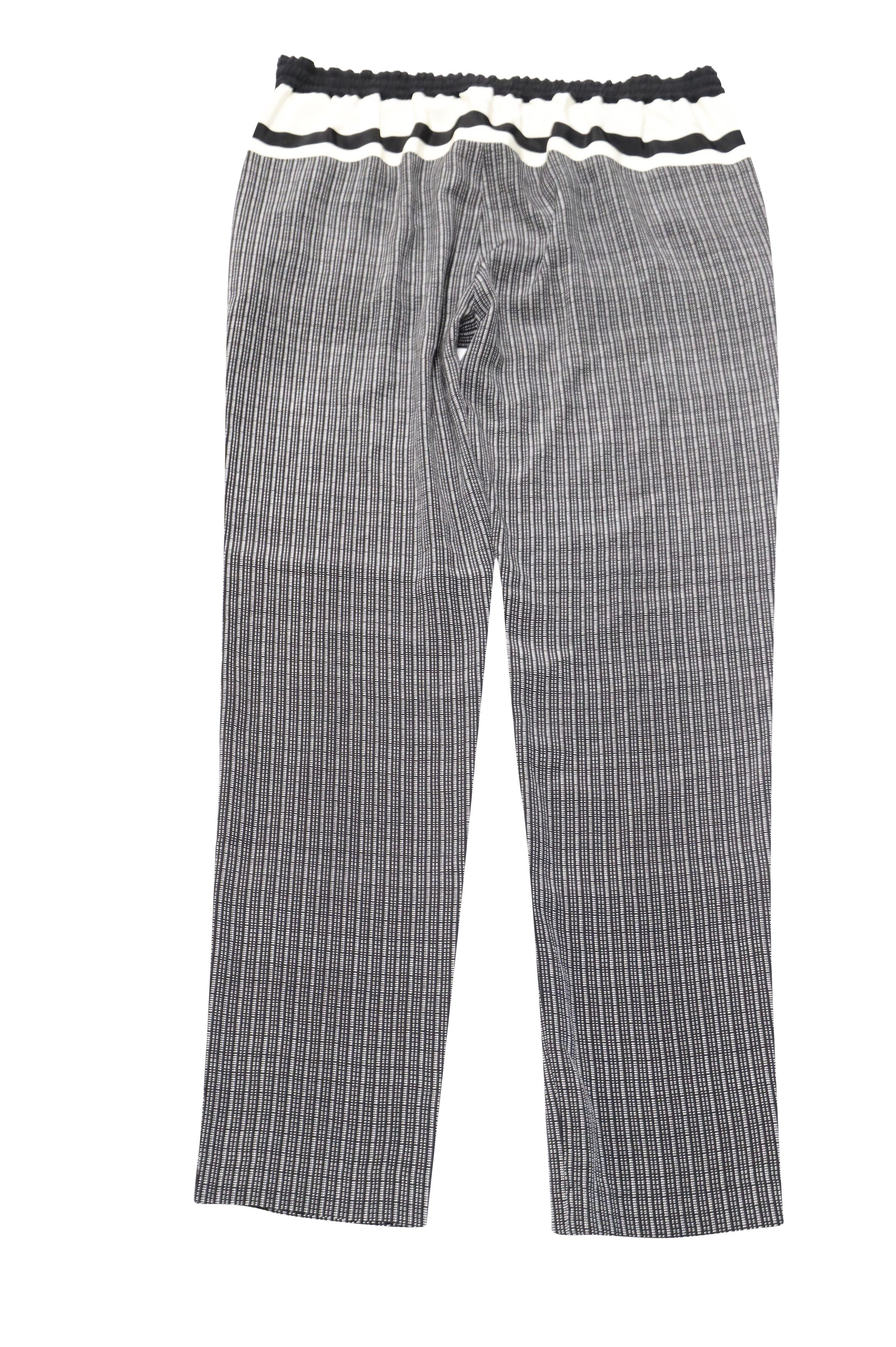 Vince Vince Checked Drawstring Pants in Black Silk Size 25" / US 0 / IT 36 - 2 Thumbnail