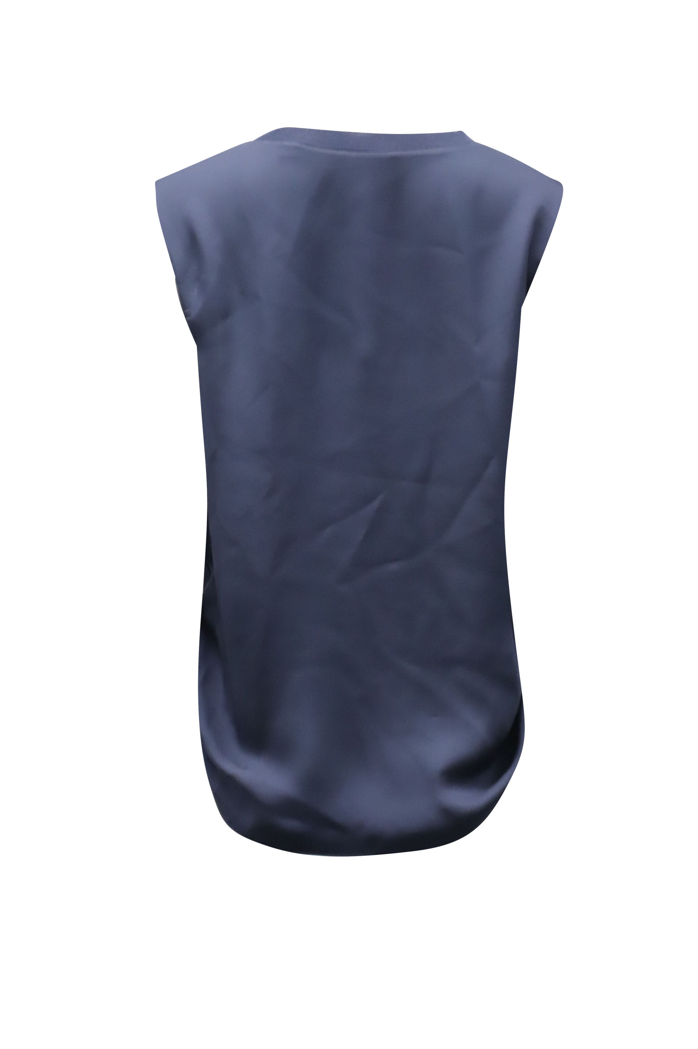 Vince Vince Sleeveless Top in Navy Blue Rayon Size XS / US 0-2 / IT 36-38 - 3 Thumbnail