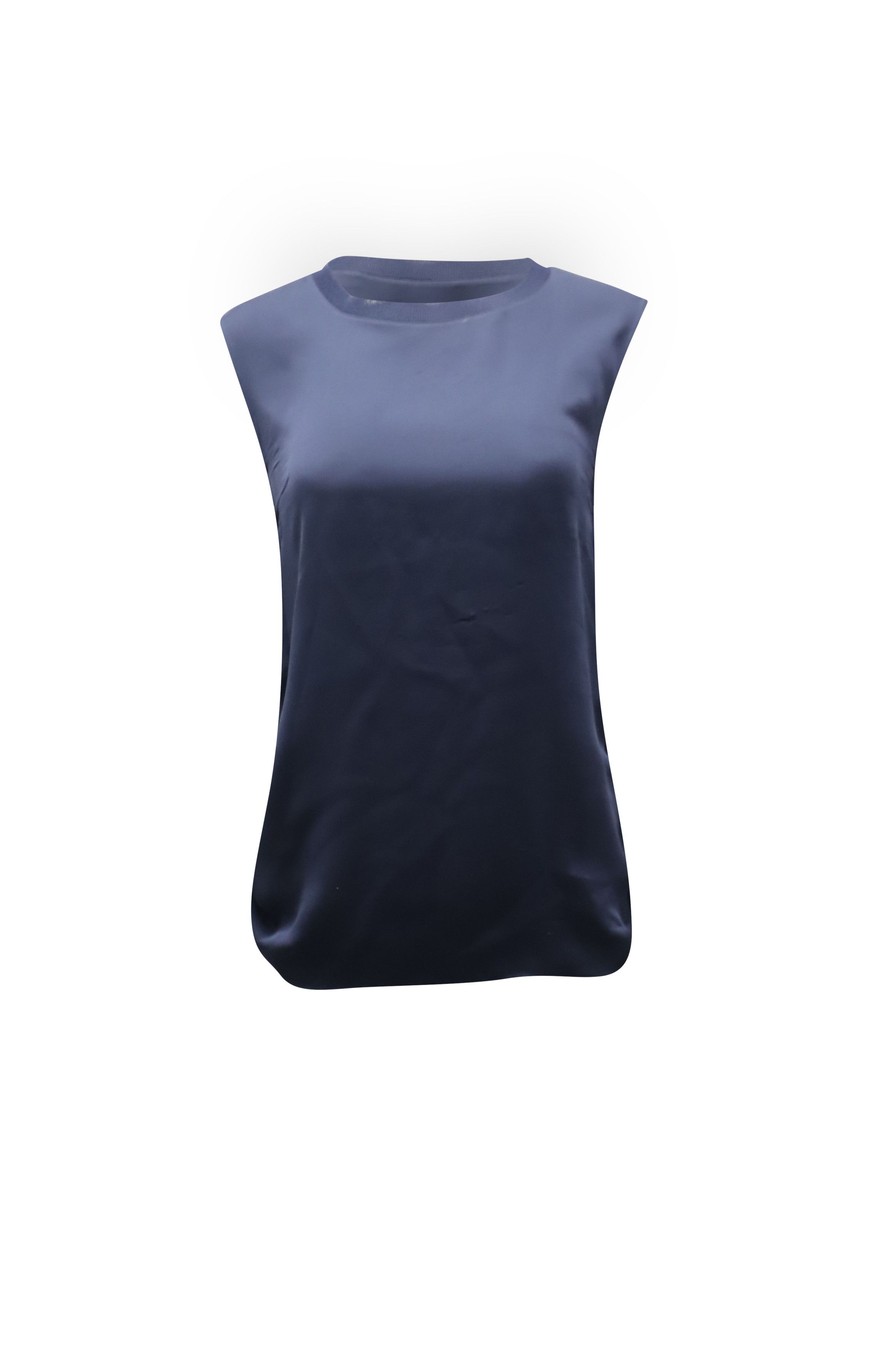 Vince Vince Sleeveless Top in Navy Blue Rayon Size XS / US 0-2 / IT 36-38 - 2 Thumbnail