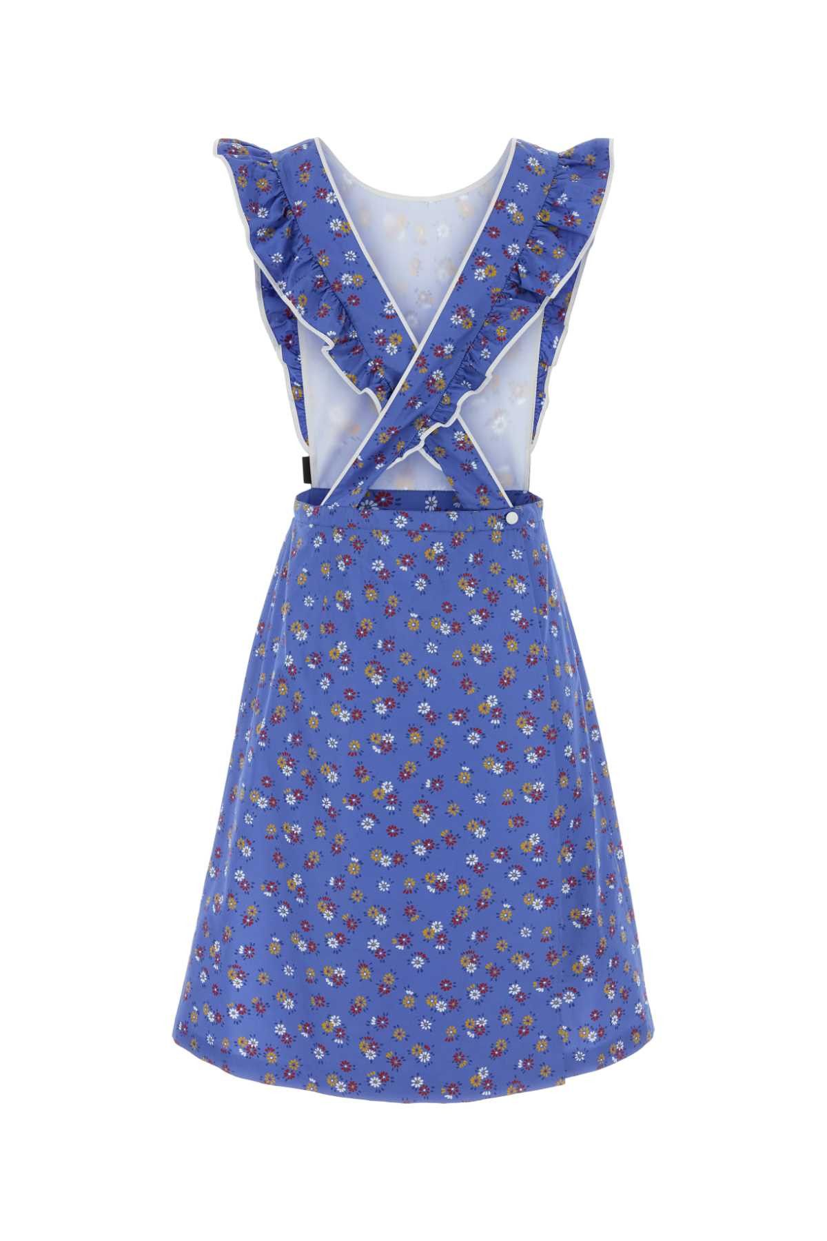 Miu Miu Printed Poplin Dress Size S / US 4 / IT 40 - 2 Thumbnail