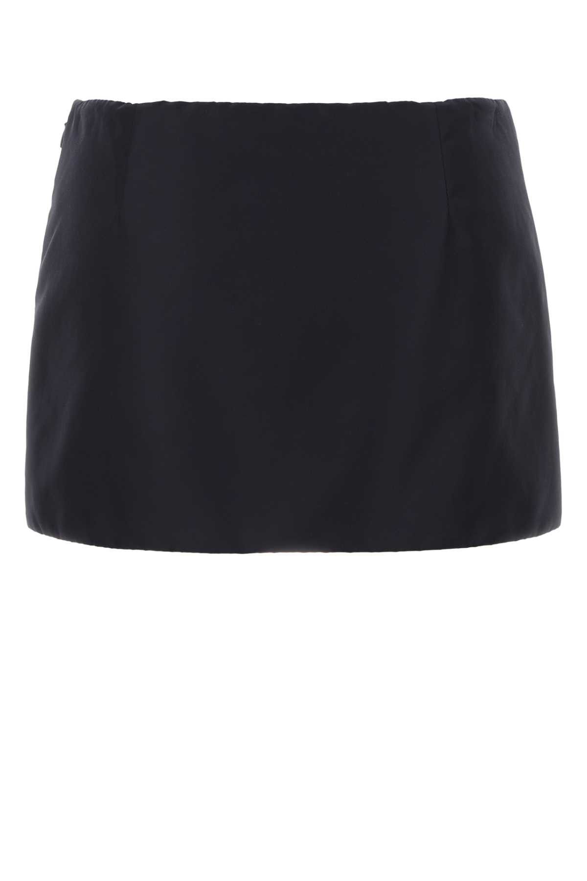 Miu Miu Navy Blue Nylon Mini Skirt Size 27" / US 4 / IT 40 - 2 Thumbnail