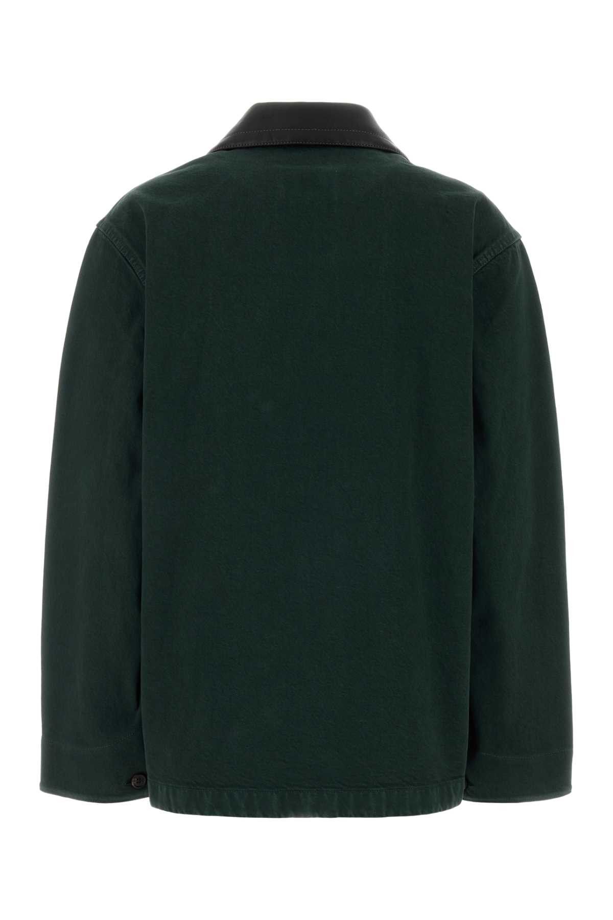 Miu Miu Bottle Green Denim Jacket Size M / US 6-8 / IT 42-44 - 2 Thumbnail