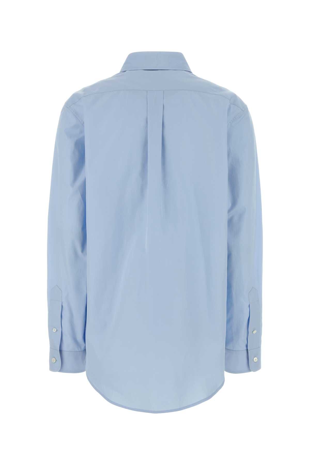 Miu Miu Light-Blue Poplin Shirt Size M / US 6-8 / IT 42-44 - 2 Thumbnail