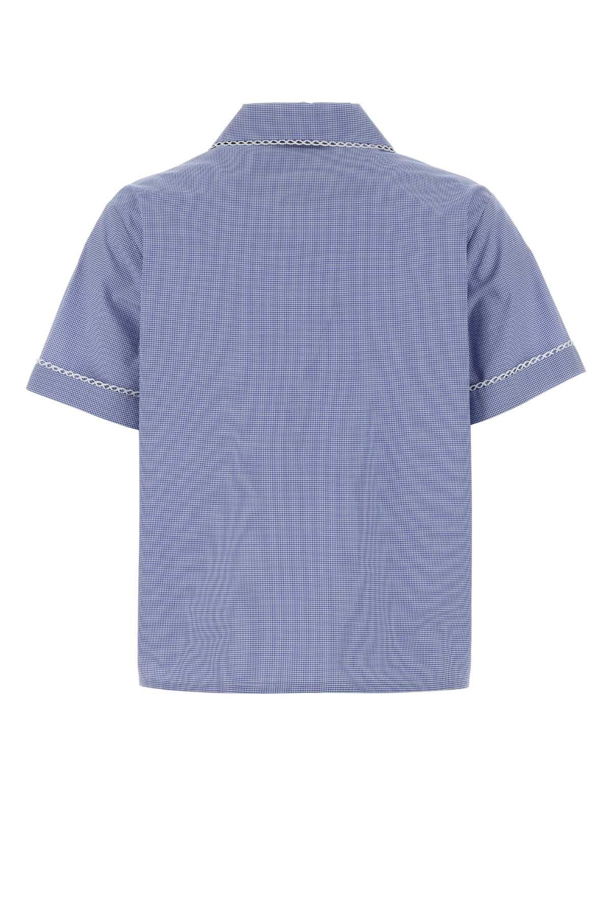 Miu Miu Embroidered Cotton Shirt Size S / US 4 / IT 40 - 2 Thumbnail