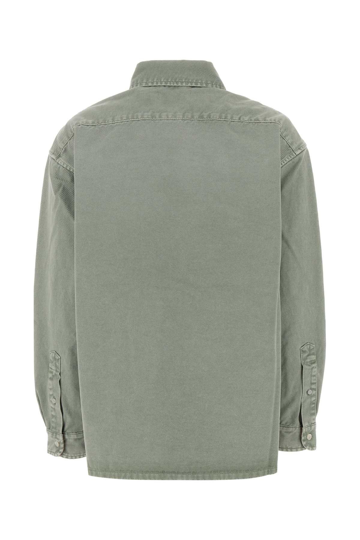 Miu Miu Sage Green Gabardine Shirt Size XS / US 0-2 / IT 36-38 - 2 Thumbnail
