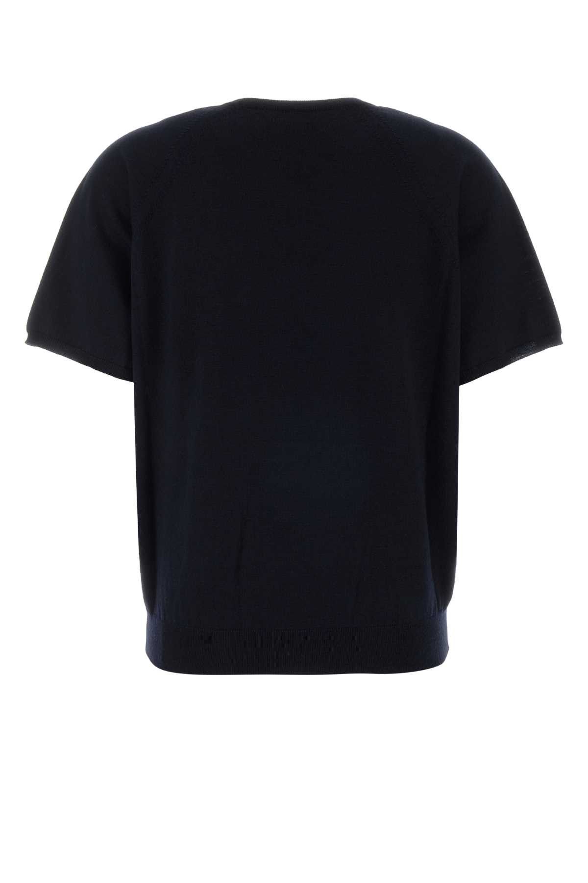 Miu Miu Midnight Blue Wool Sweater Size L / US 10 / IT 46 - 2 Thumbnail
