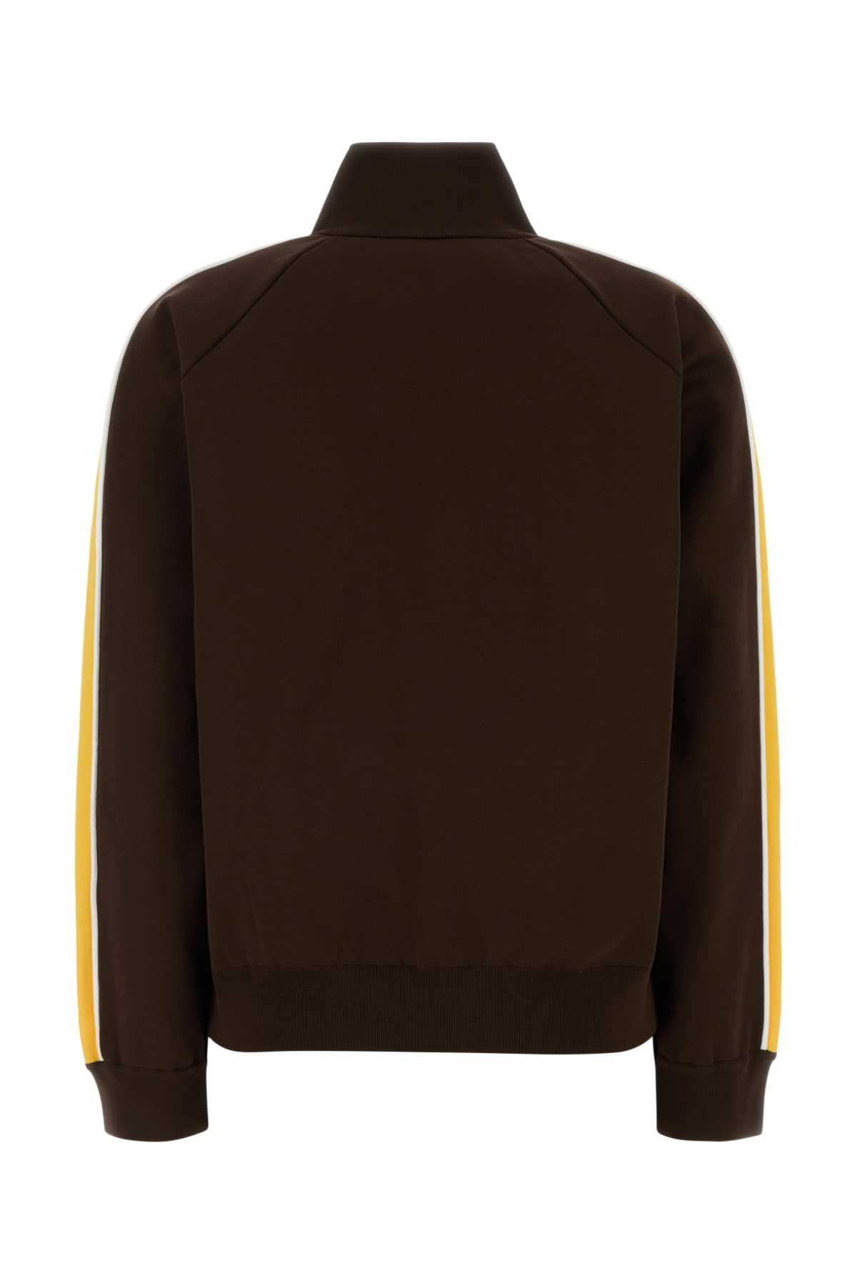 Miu Miu Chocolate Tech Fabric Sweatshirt Size S / US 4 / IT 40 - 2 Thumbnail