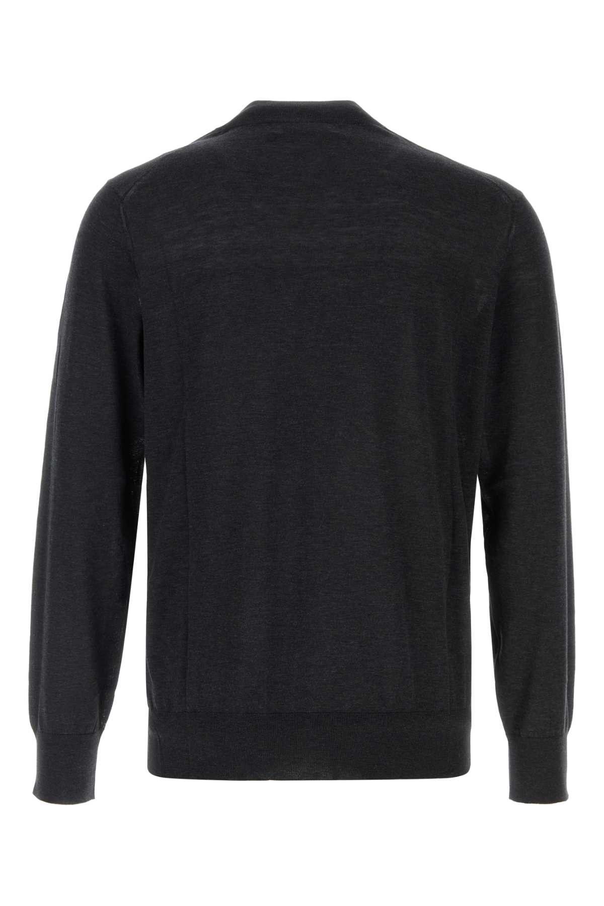 Brunello Cucinelli Slate Silk Blend Sweater Size US L / EU 52-54 / 3 - 2 Thumbnail