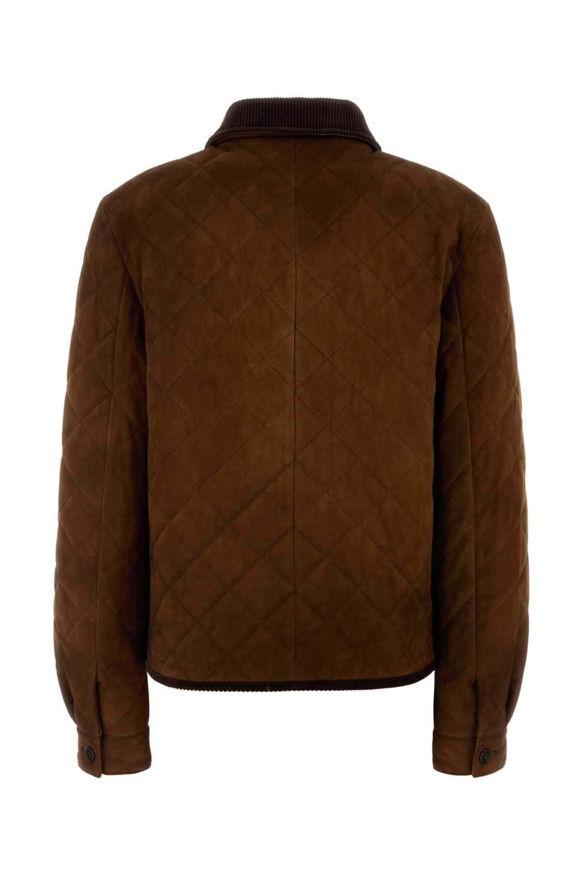 Miu Miu Brown Suede Jacket Size S / US 4 / IT 40 - 2 Thumbnail