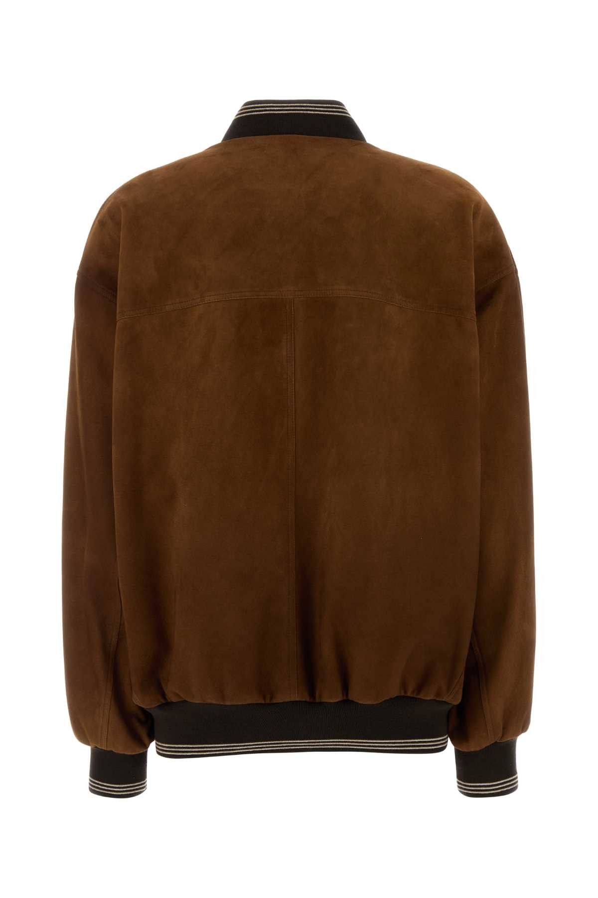 Miu Miu Brow Suede Bomber Jacket Size S / US 4 / IT 40 - 2 Thumbnail