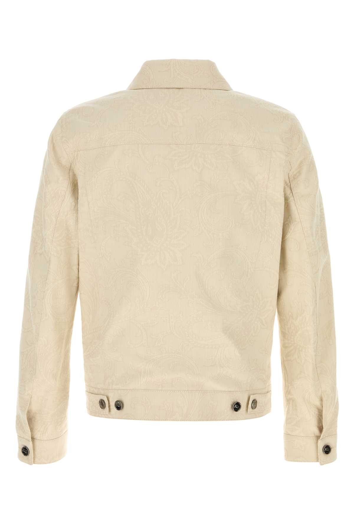 Etro Sand Stretch Denim Jacket Size US L / EU 52-54 / 3 - 2 Thumbnail