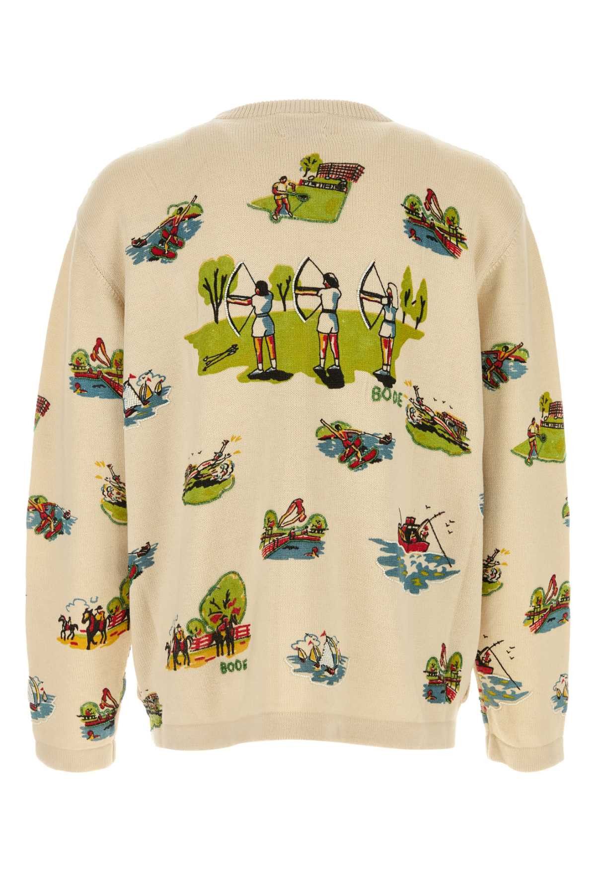 Bode Embroidered Wool Blend Cardigan Size US XL / EU 56 / 4 - 2 Thumbnail