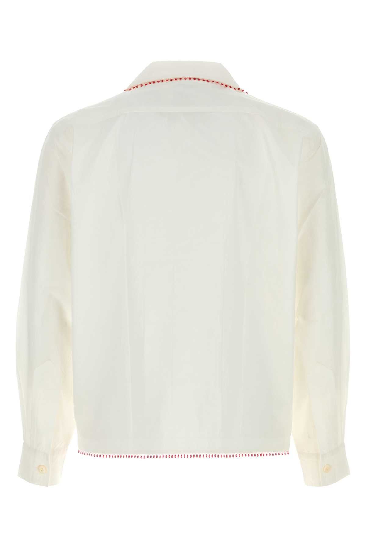 Bode White Poplin Shirt Size US L / EU 52-54 / 3 - 2 Thumbnail