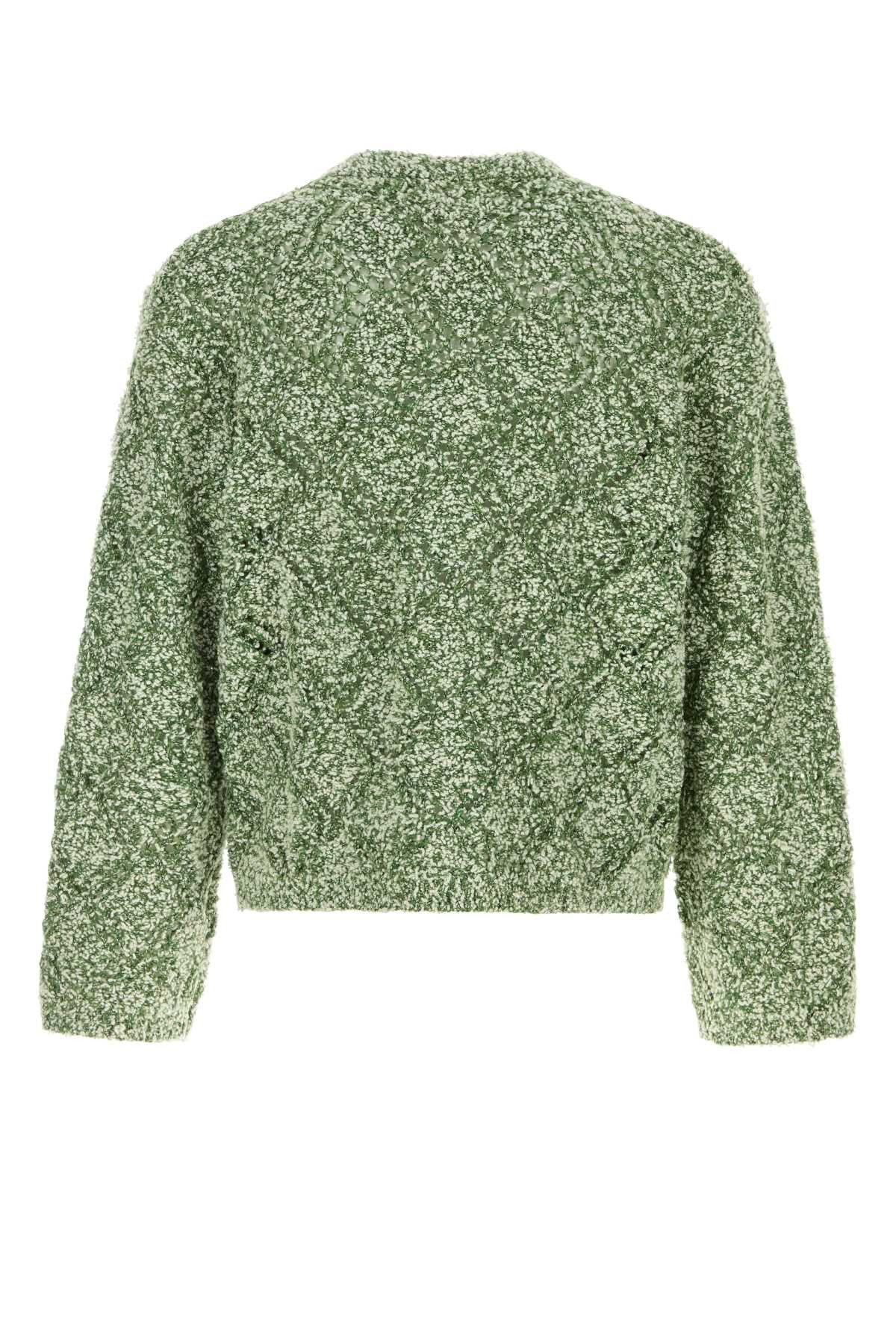 Sefr Melange Green Wool Blend Oversize Abain Cardigan Size US XL / EU 56 / 4 - 2 Thumbnail