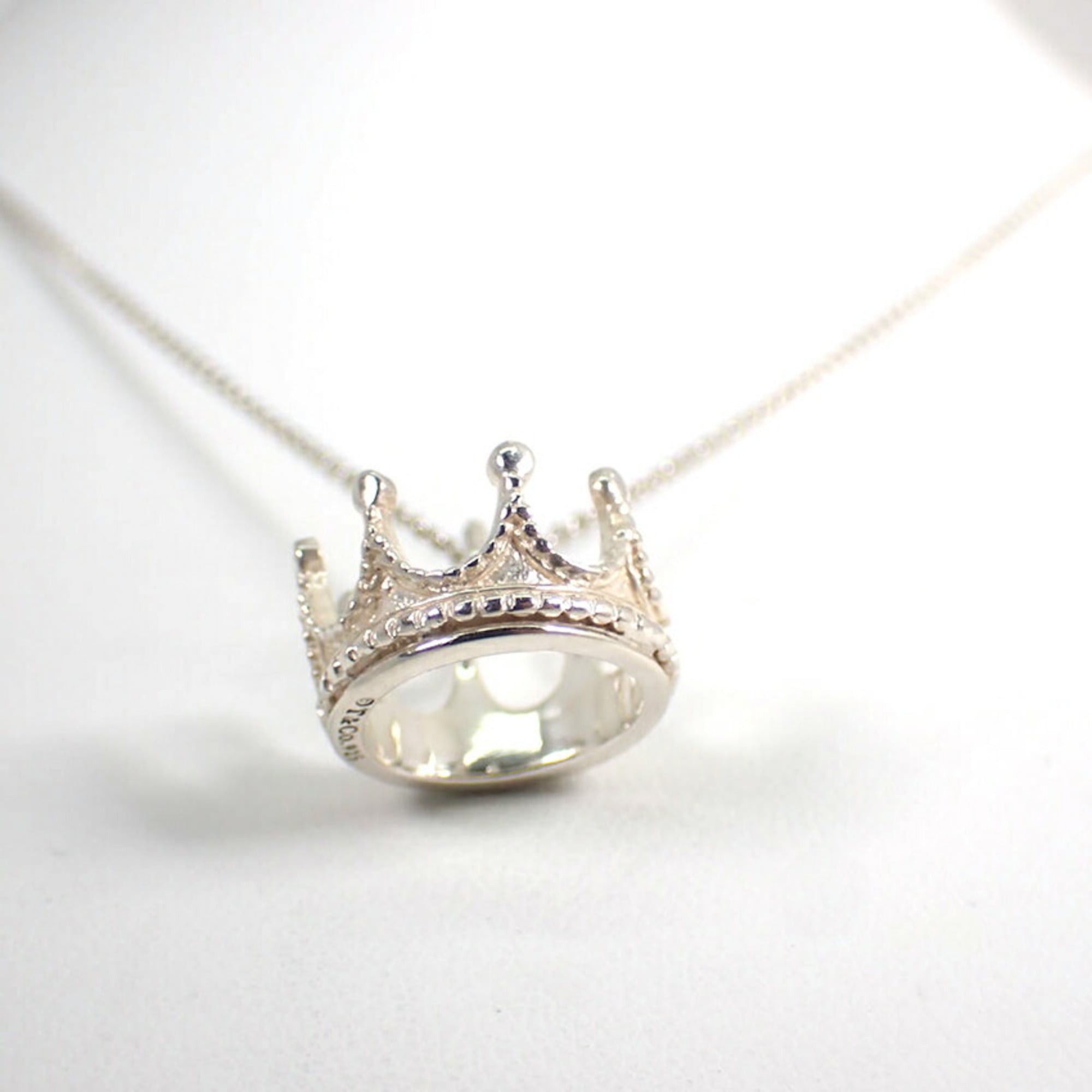 Tiffany & Co. TIFFANY & Co. 925 Crown Charm Pendant Necklace Size ONE SIZE - 5 Thumbnail