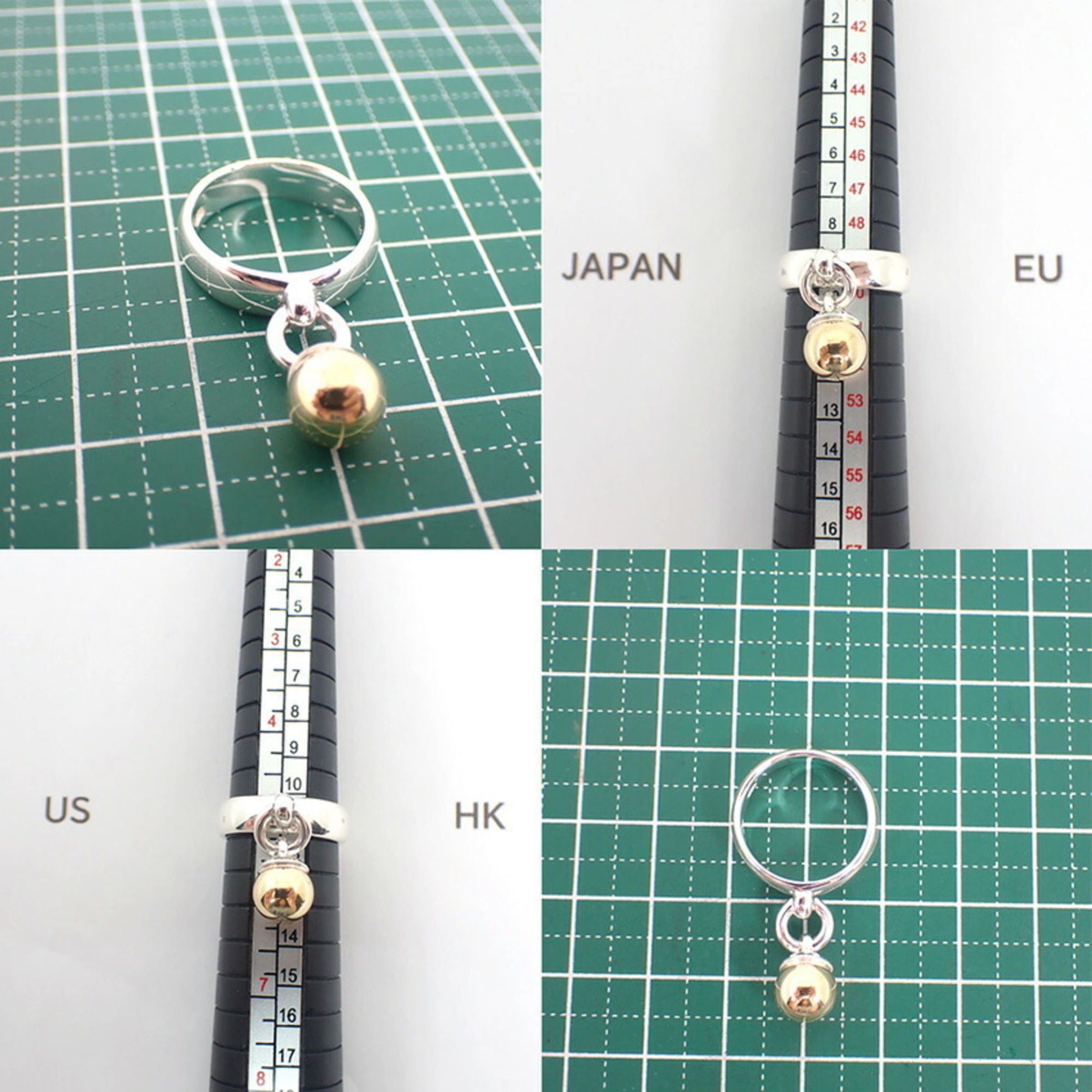 Tiffany & Co. TIFFANY & Co. 925 750 Ball Dangle Ring, Size 10 Size ONE SIZE - 10 Thumbnail