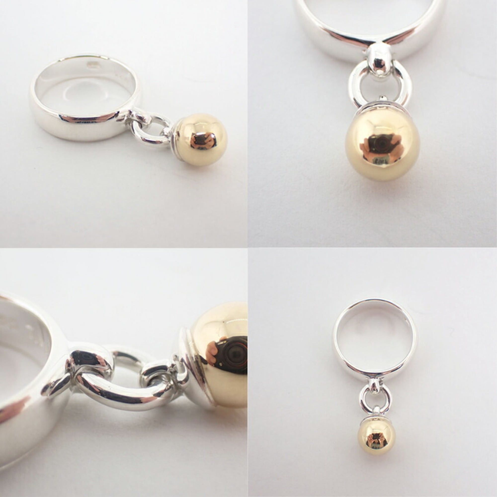 Tiffany & Co. TIFFANY & Co. 925 750 Ball Dangle Ring, Size 10 Size ONE SIZE - 8 Thumbnail