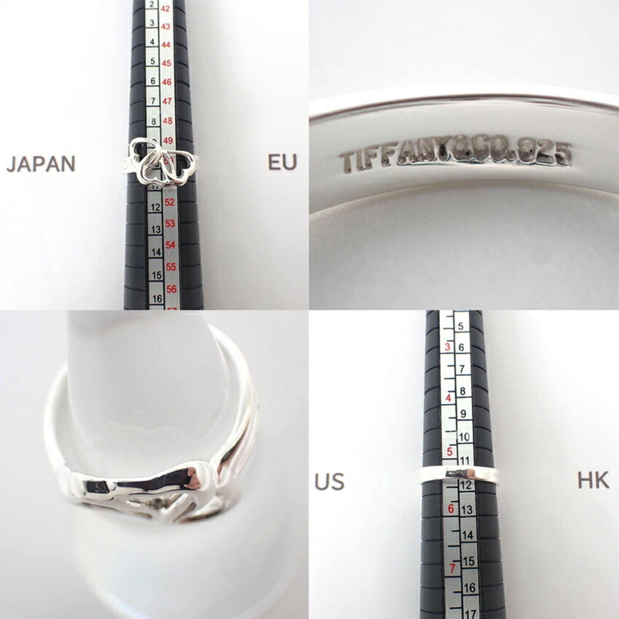 Tiffany & Co. TIFFANY & Co. 925 Triple Heart Ring, Size 10 Size ONE SIZE - 10 Thumbnail