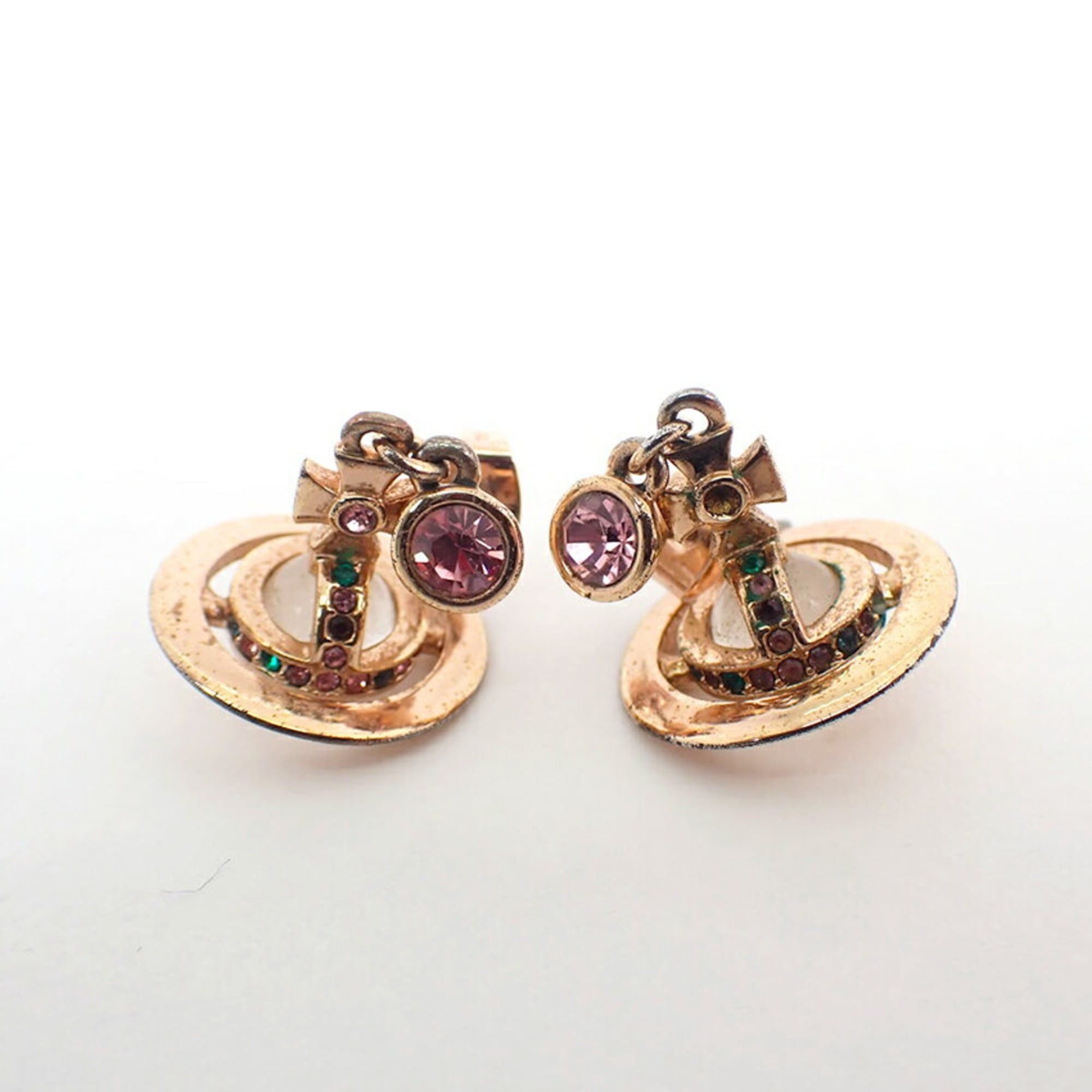 Vivienne Westwood Vivienne Westwood Orb Colored Stone Earrings Size ONE SIZE - 8 Thumbnail