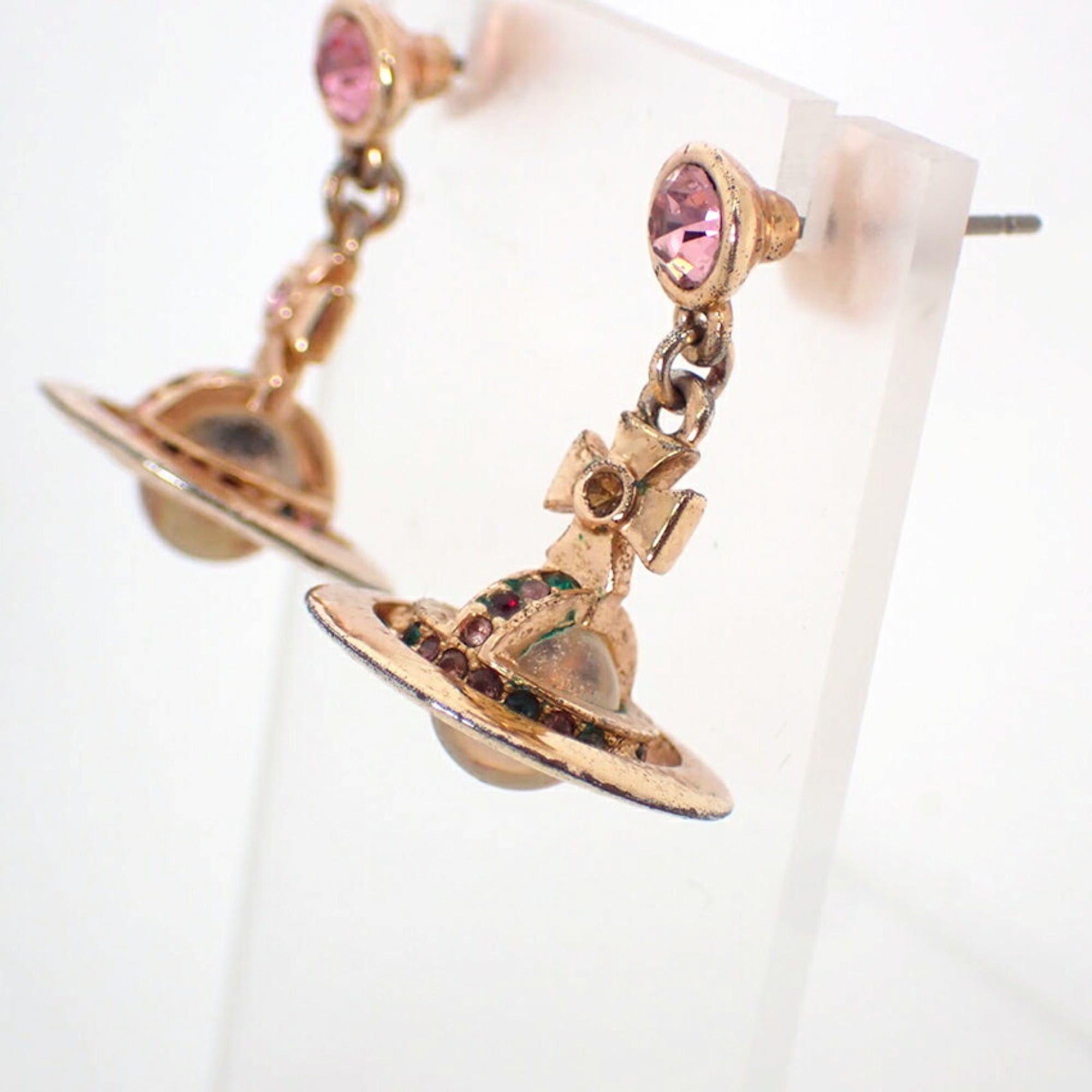 Vivienne Westwood Vivienne Westwood Orb Colored Stone Earrings Size ONE SIZE - 5 Thumbnail