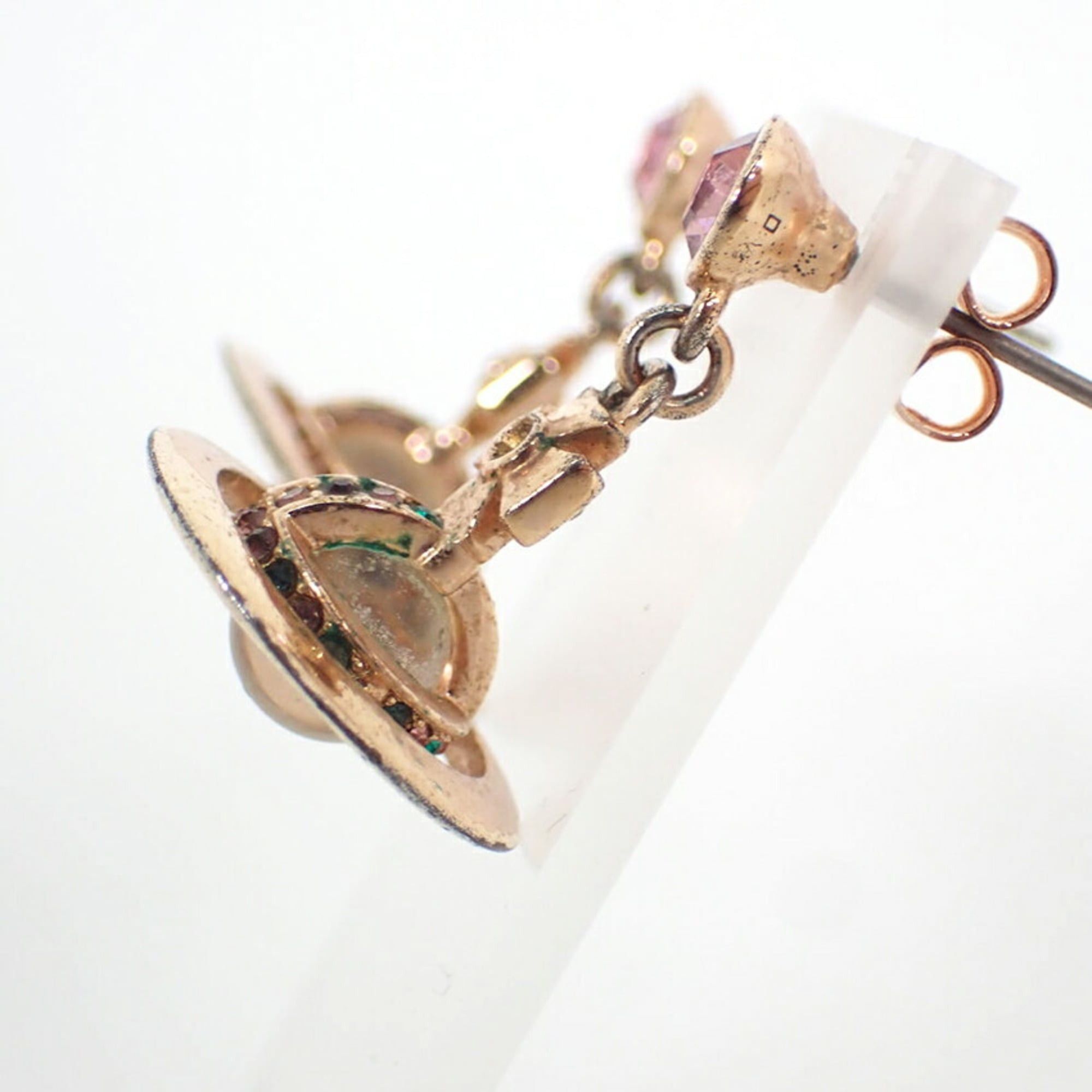 Vivienne Westwood Vivienne Westwood Orb Colored Stone Earrings Size ONE SIZE - 6 Thumbnail