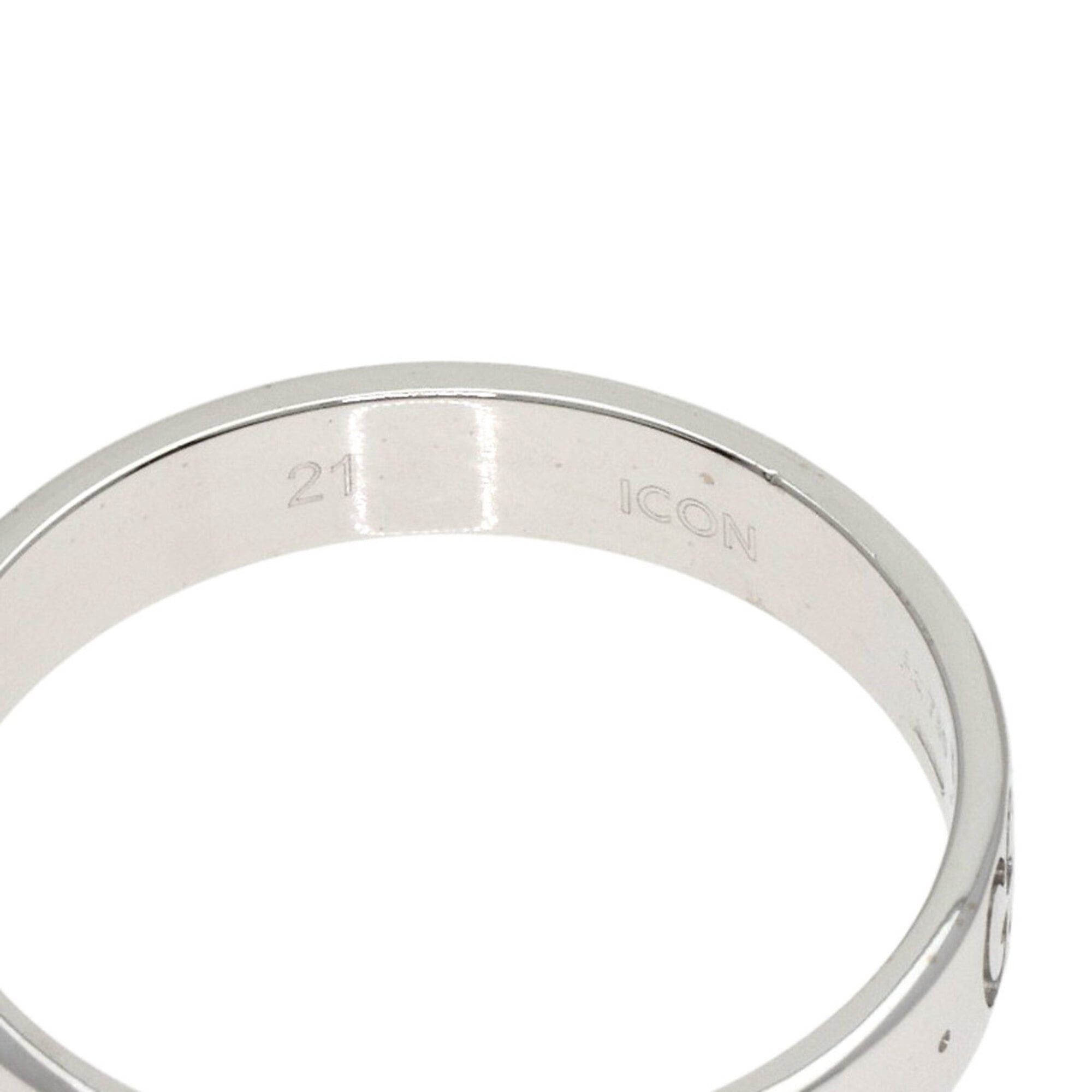 Gucci Gucci Icon #21 Ring, 18K White Gold, Women's, GUCCI Size ONE SIZE - 8 Thumbnail