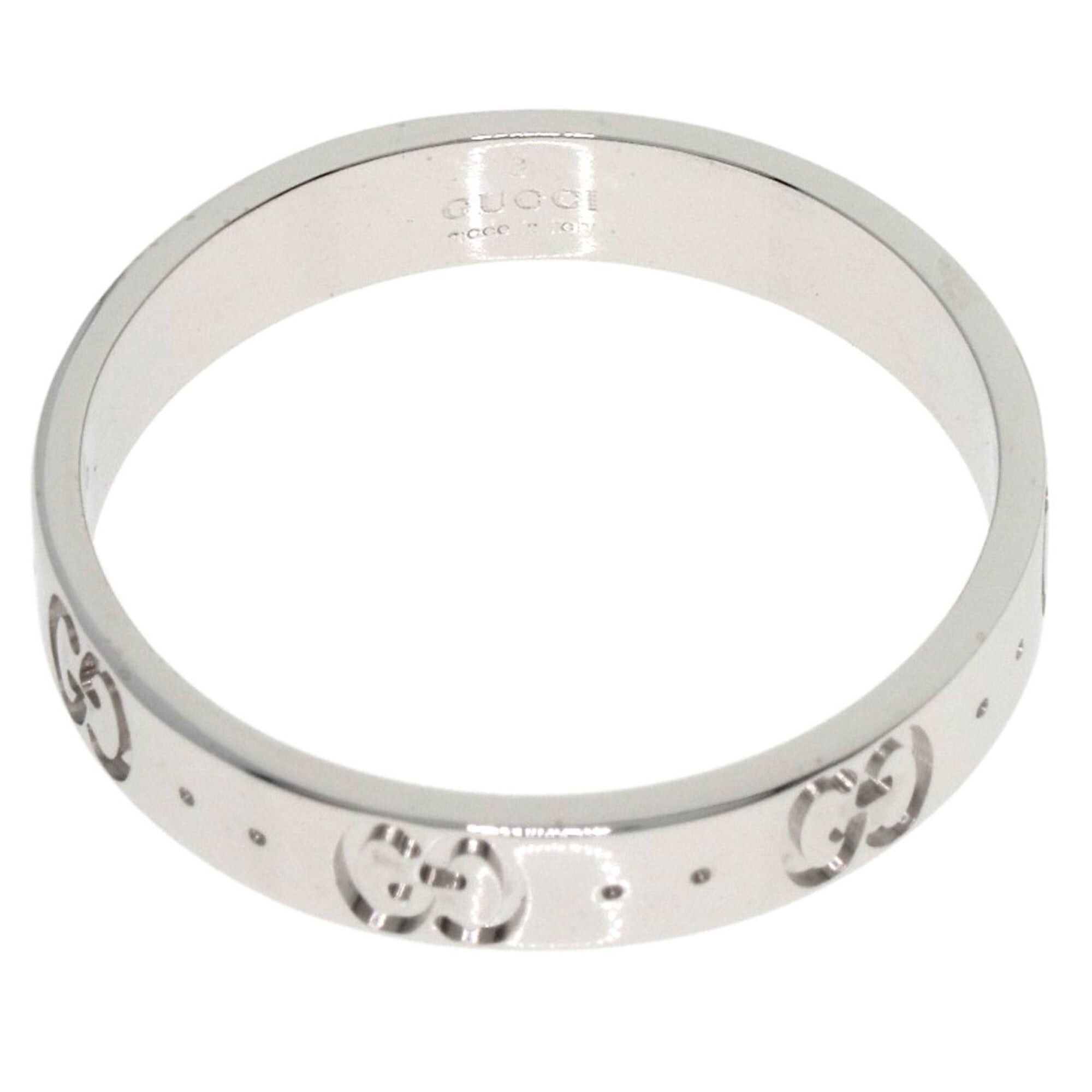 Gucci Gucci Icon #21 Ring, 18K White Gold, Women's, GUCCI Size ONE SIZE - 4 Thumbnail