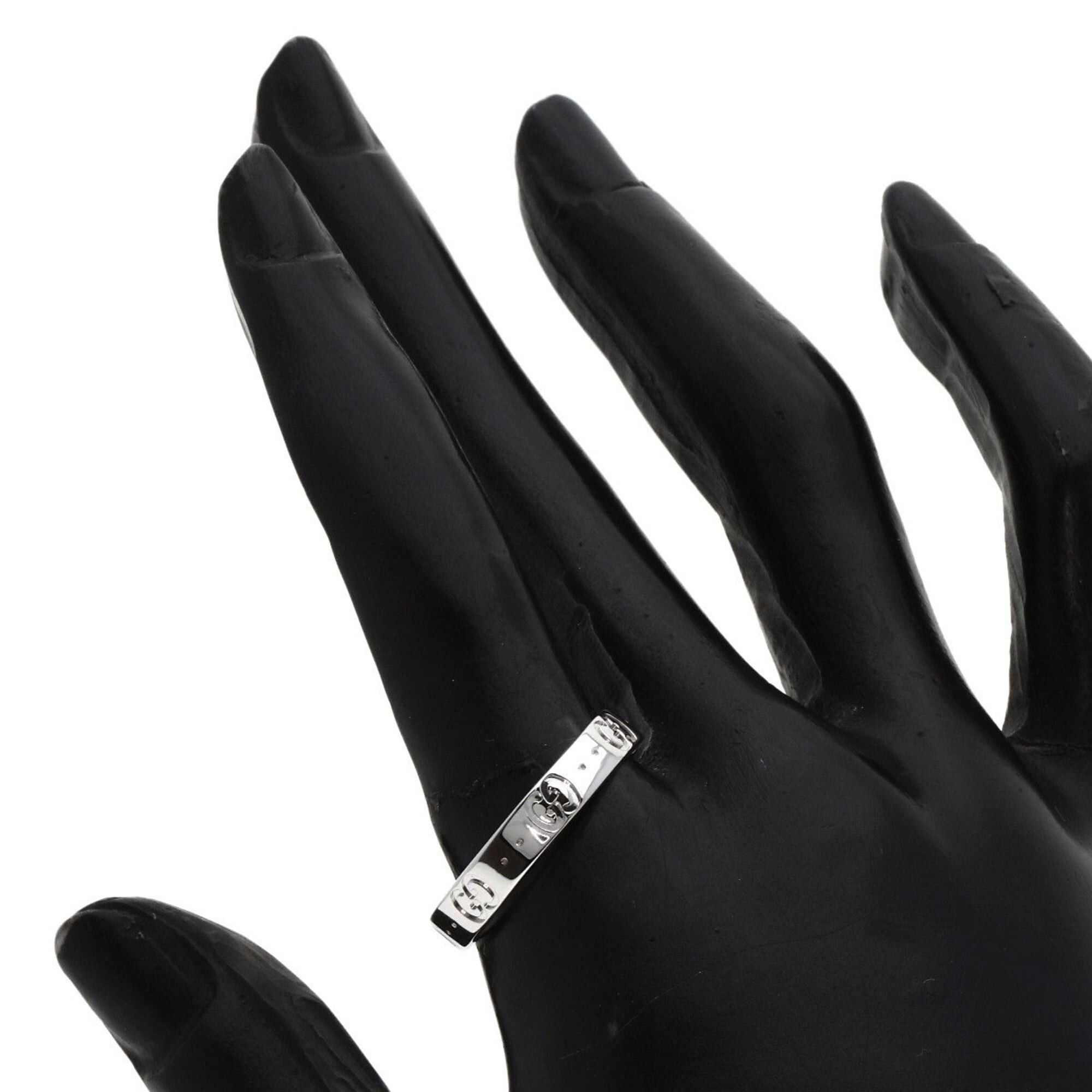 Gucci Gucci Icon #21 Ring, 18K White Gold, Women's, GUCCI Size ONE SIZE - 6 Thumbnail