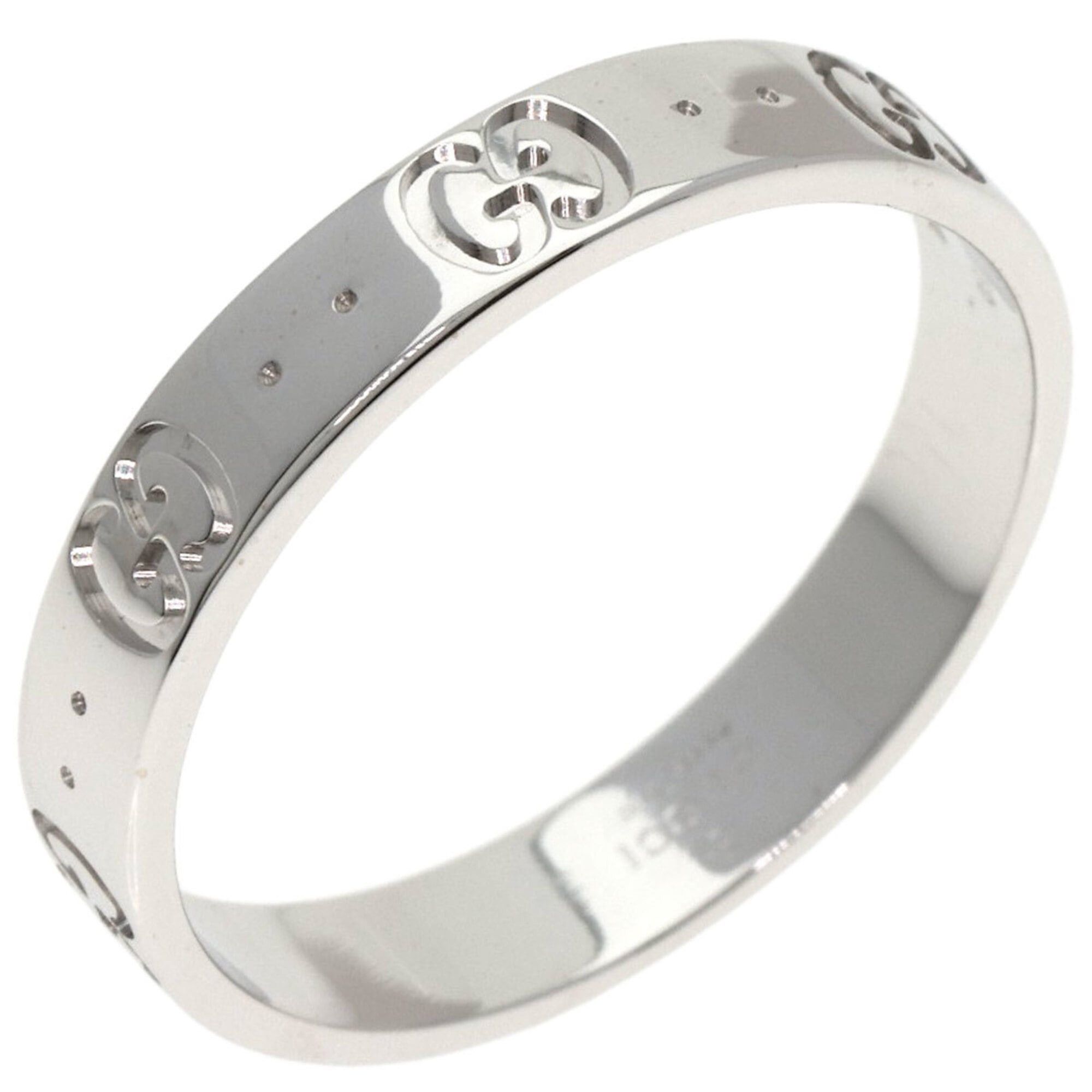 Gucci Gucci Icon #21 Ring, 18K White Gold, Women's, GUCCI Size ONE SIZE - 2 Thumbnail