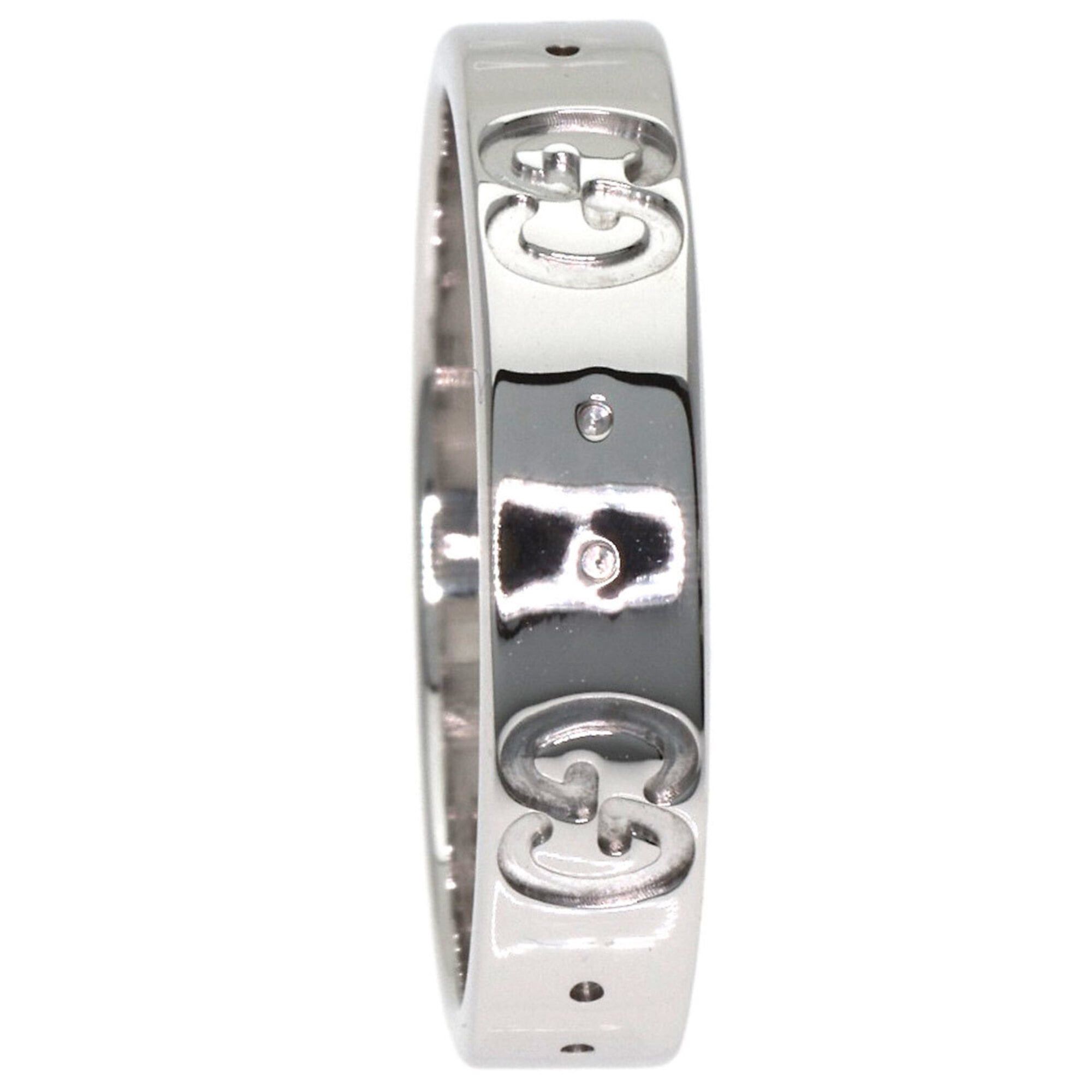 Gucci Gucci Icon #10 Ring, 18K White Gold, Women's GUCCI Size ONE SIZE - 3 Thumbnail