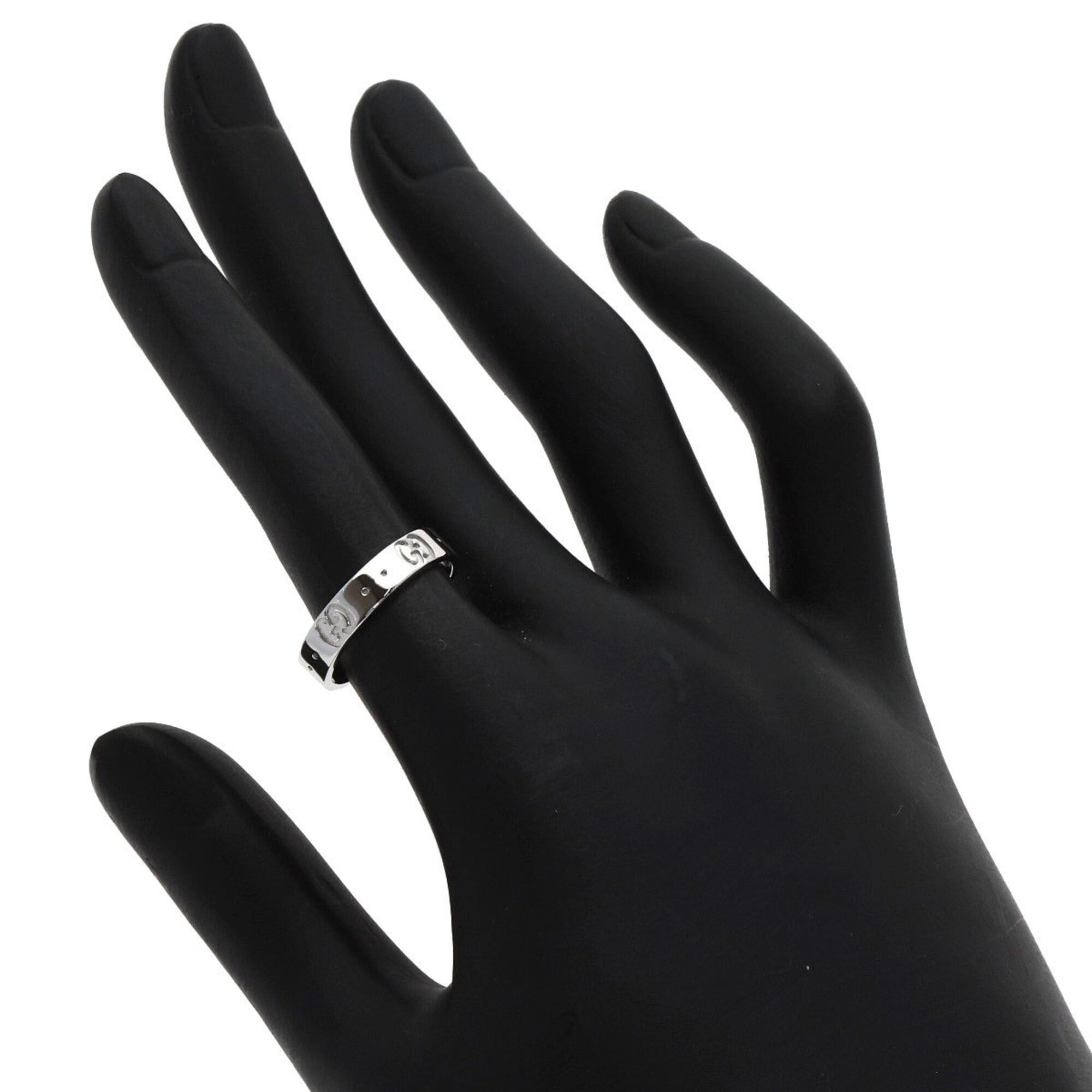 Gucci Gucci Icon #10 Ring, 18K White Gold, Women's GUCCI Size ONE SIZE - 7 Thumbnail