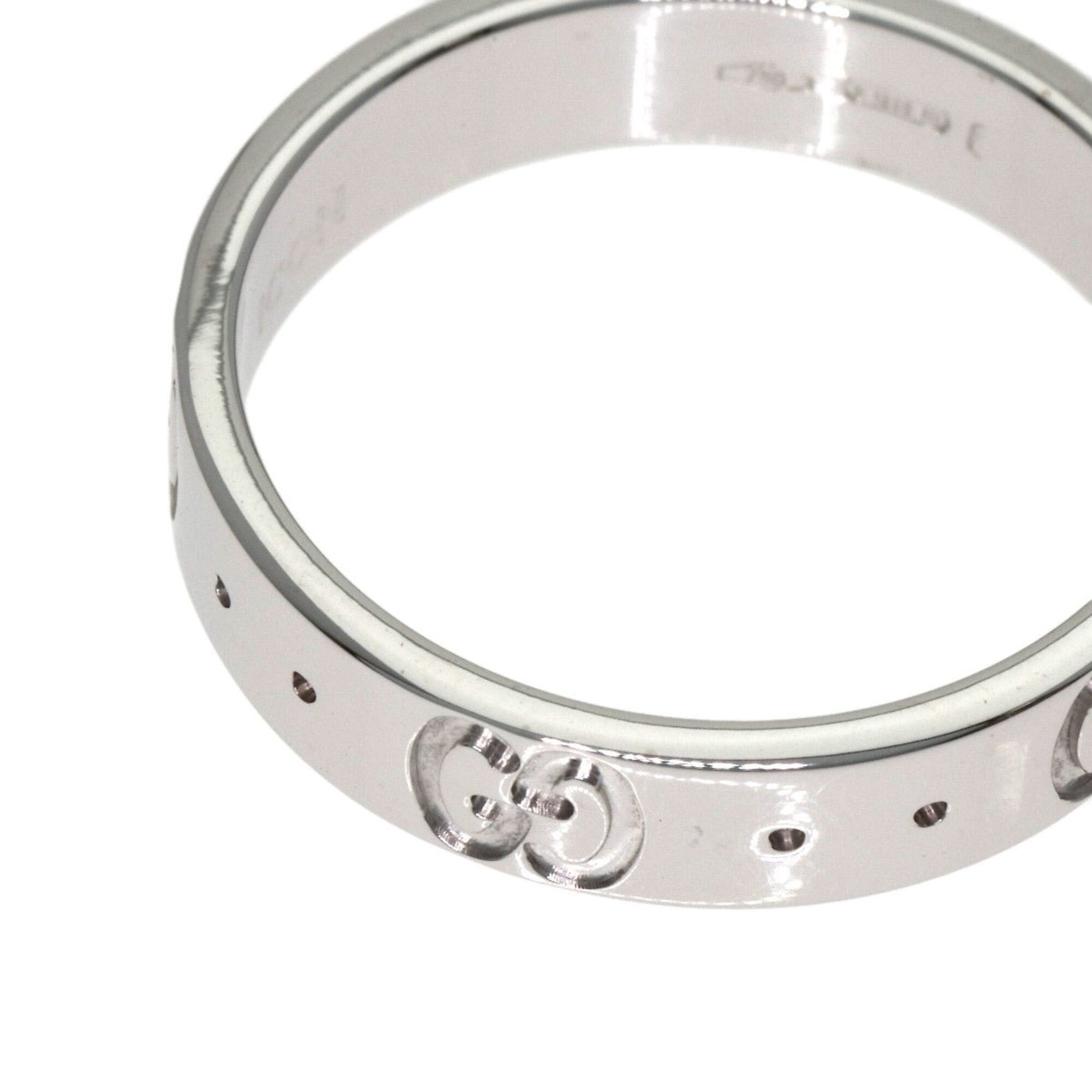 Gucci Gucci Icon #10 Ring, 18K White Gold, Women's GUCCI Size ONE SIZE - 9 Thumbnail