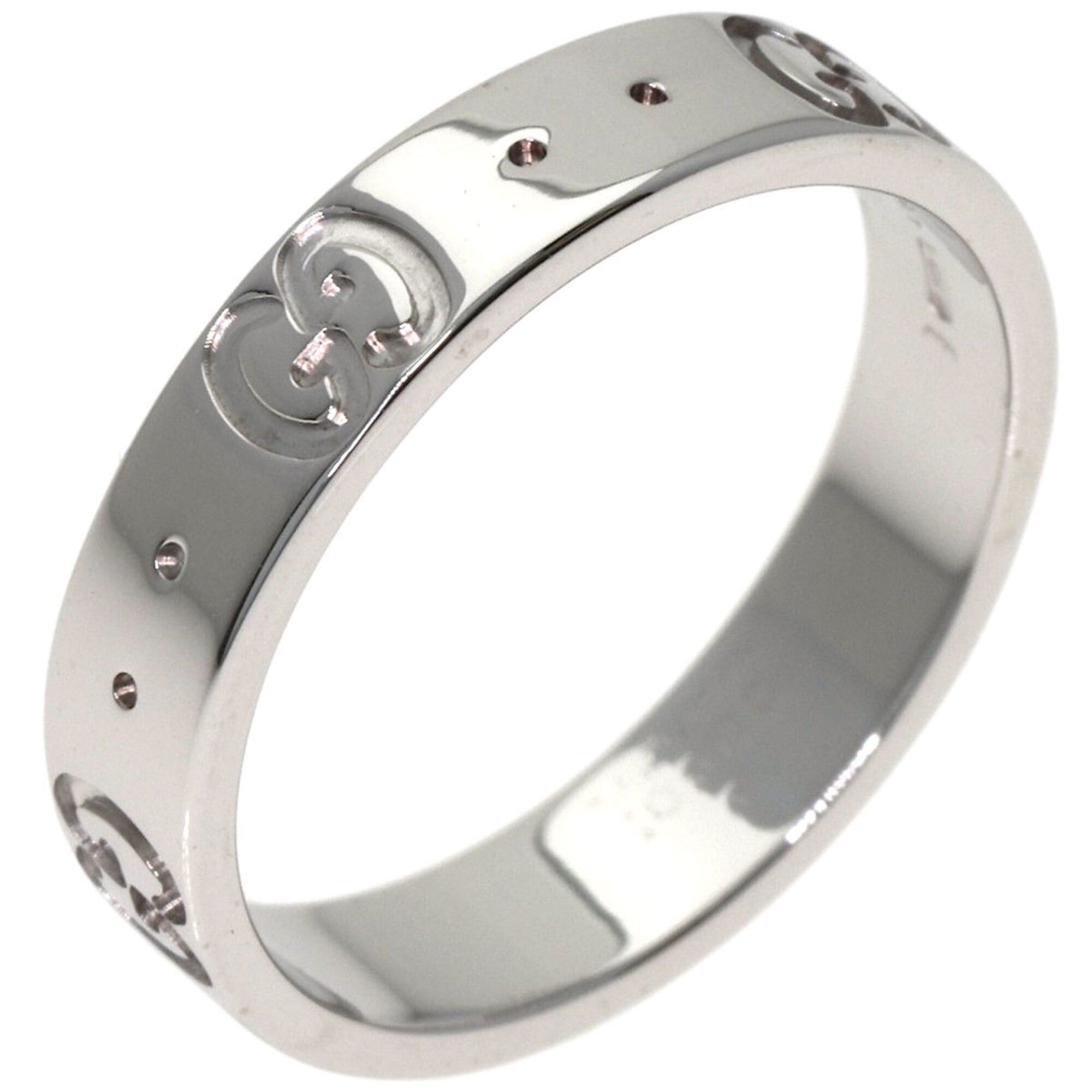 Gucci Gucci Icon #10 Ring, 18K White Gold, Women's GUCCI Size ONE SIZE - 2 Thumbnail
