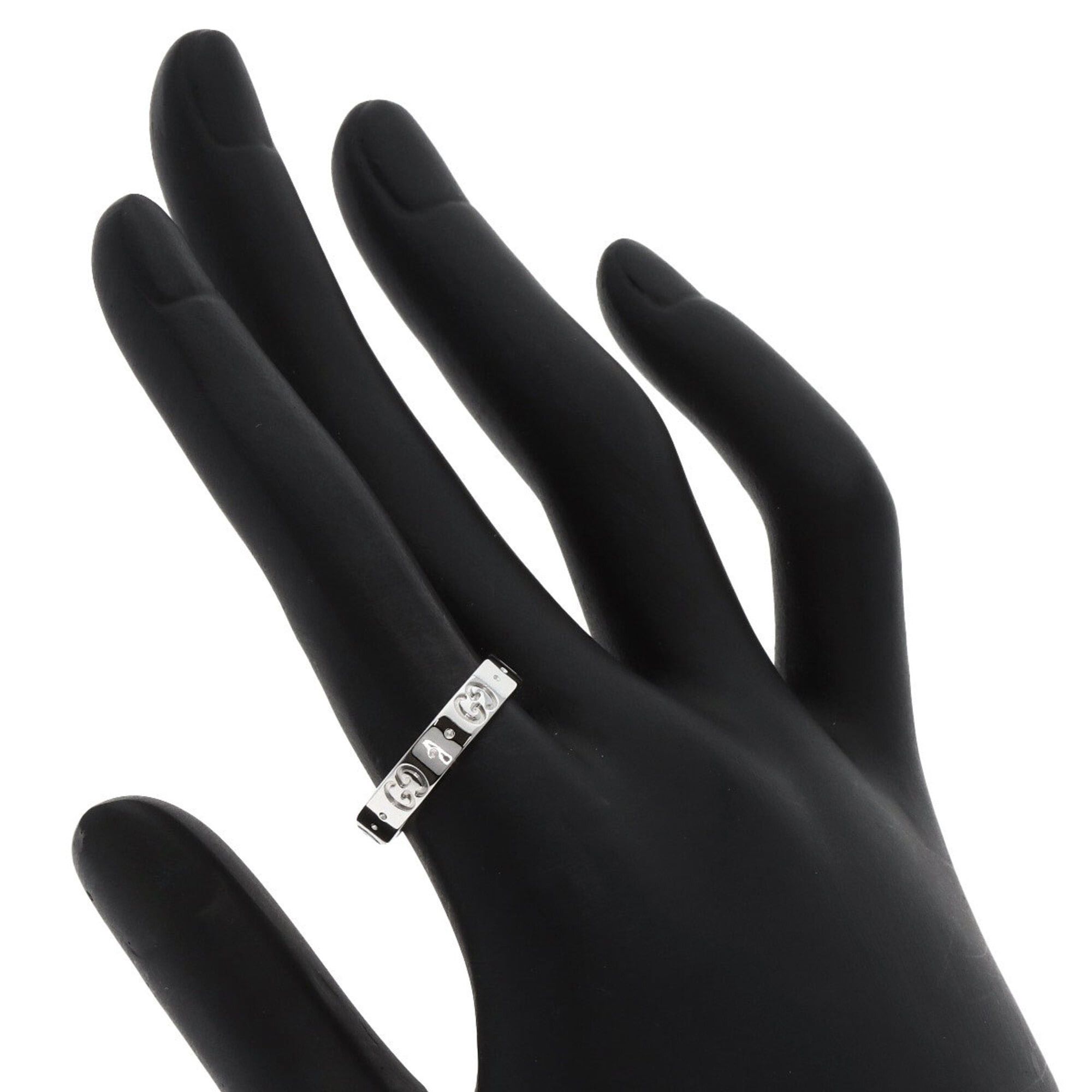 Gucci Gucci Icon #14 Ring, 18K White Gold, Women's GUCCI Size ONE SIZE - 6 Thumbnail