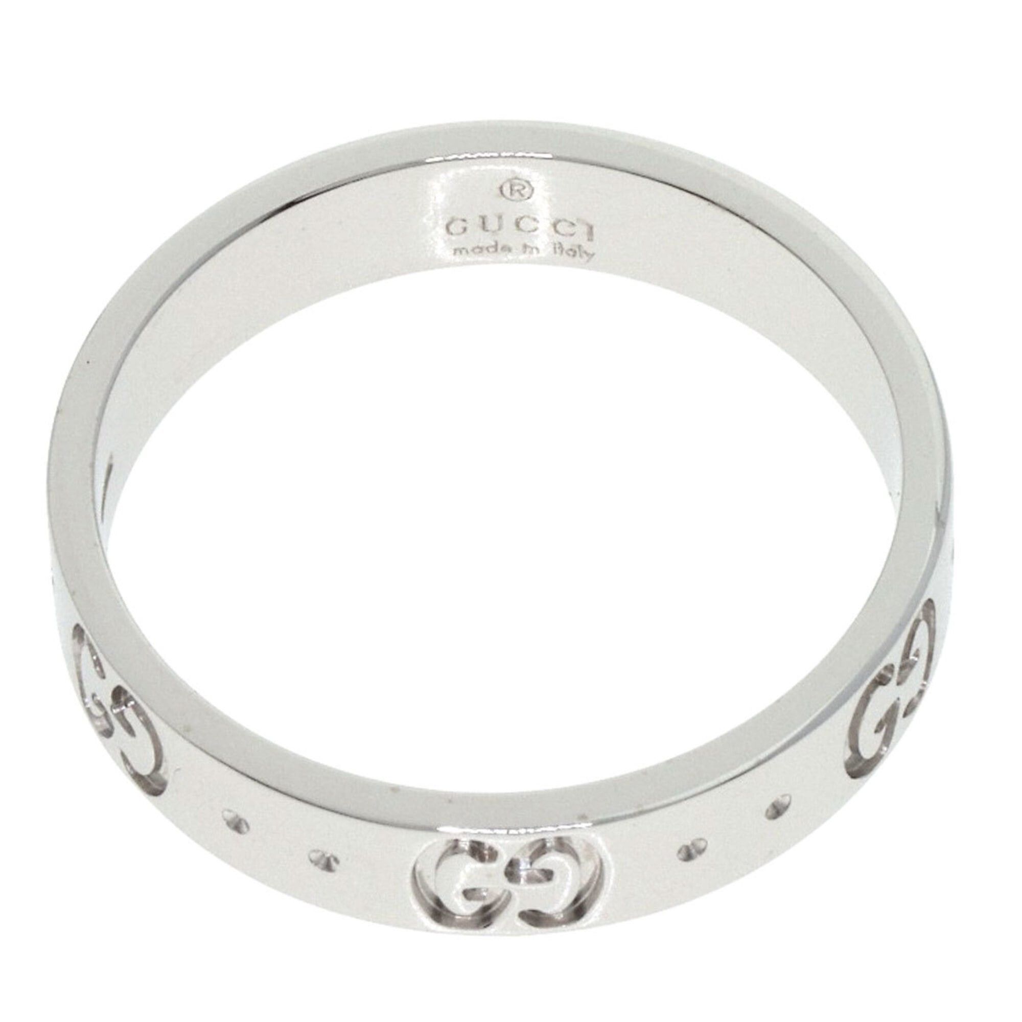 Gucci Gucci Icon #14 Ring, 18K White Gold, Women's GUCCI Size ONE SIZE - 4 Thumbnail
