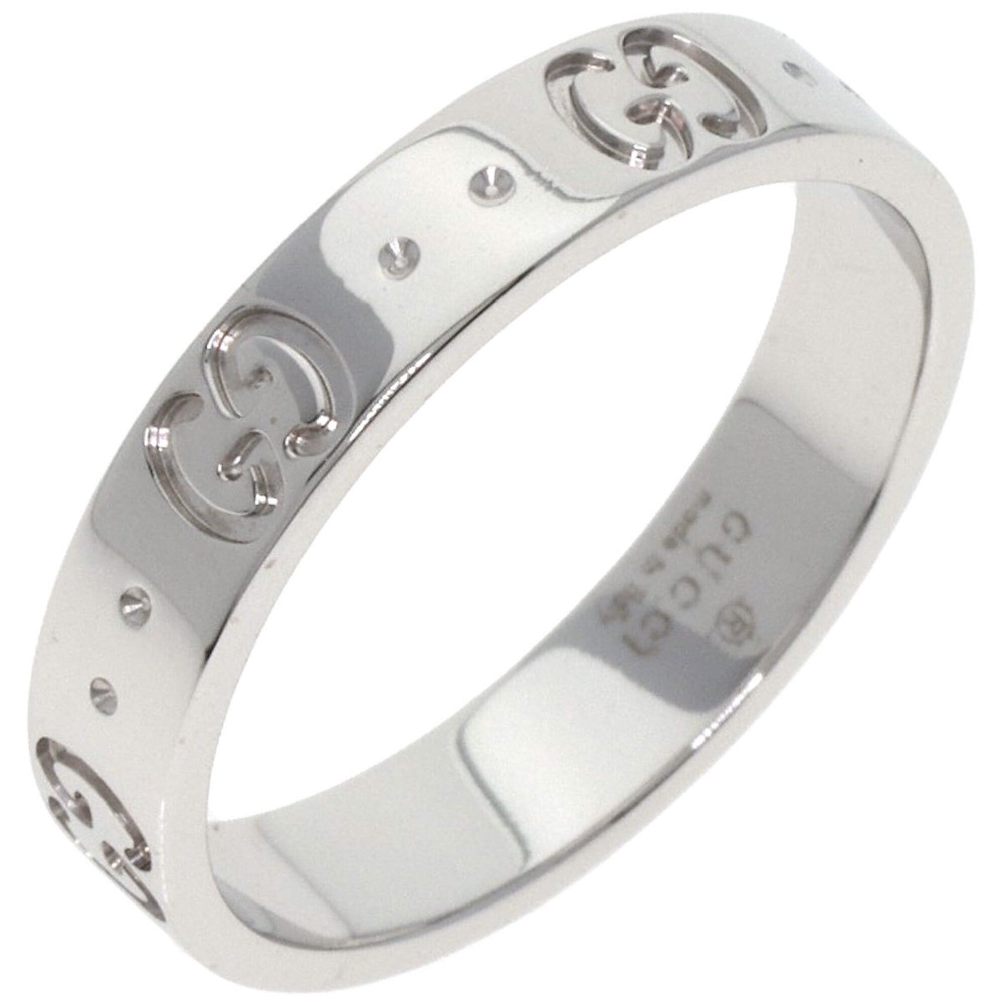 Gucci Gucci Icon #14 Ring, 18K White Gold, Women's GUCCI Size ONE SIZE - 2 Thumbnail