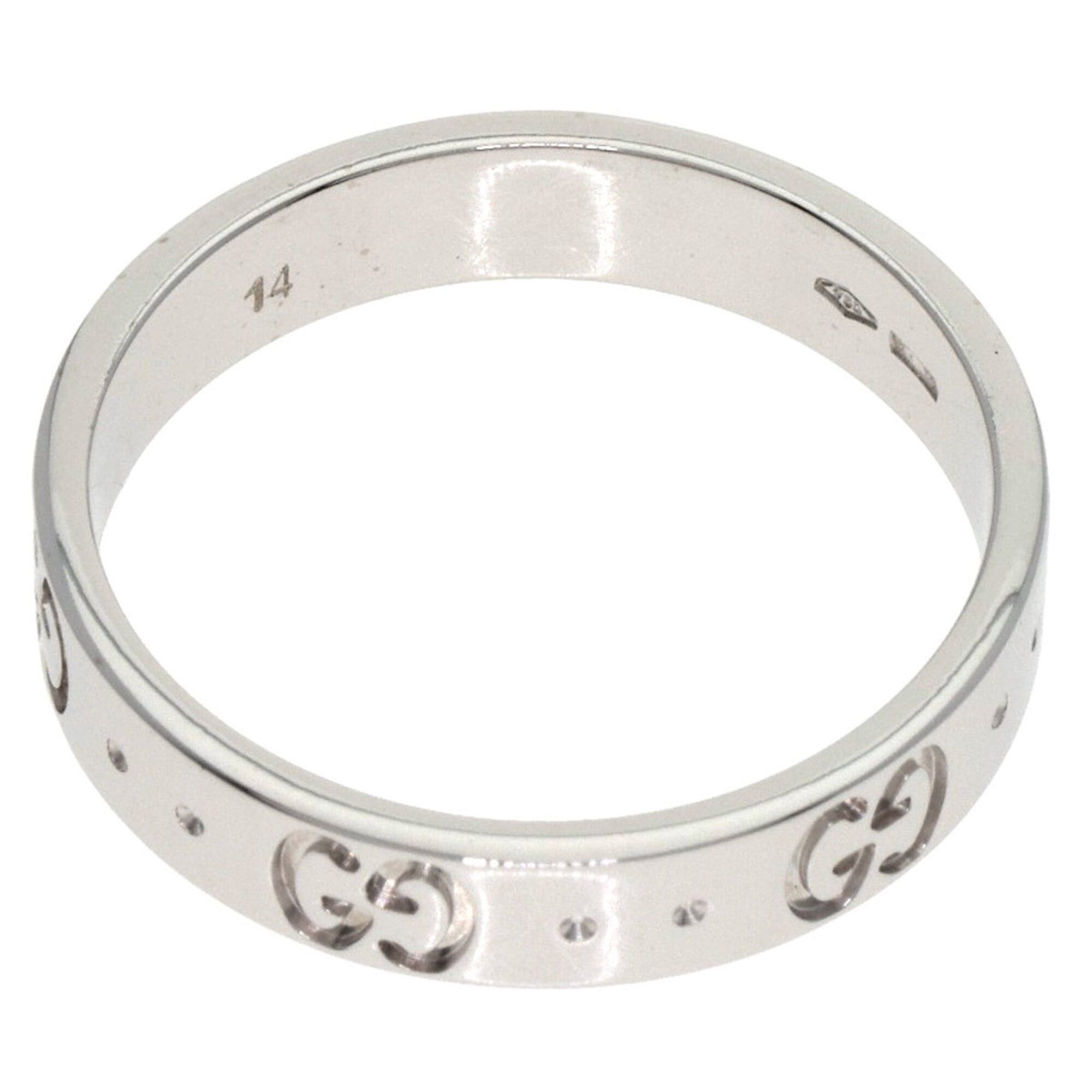 Gucci Gucci Icon #14 Ring, 18K White Gold, Women's GUCCI Size ONE SIZE - 5 Thumbnail