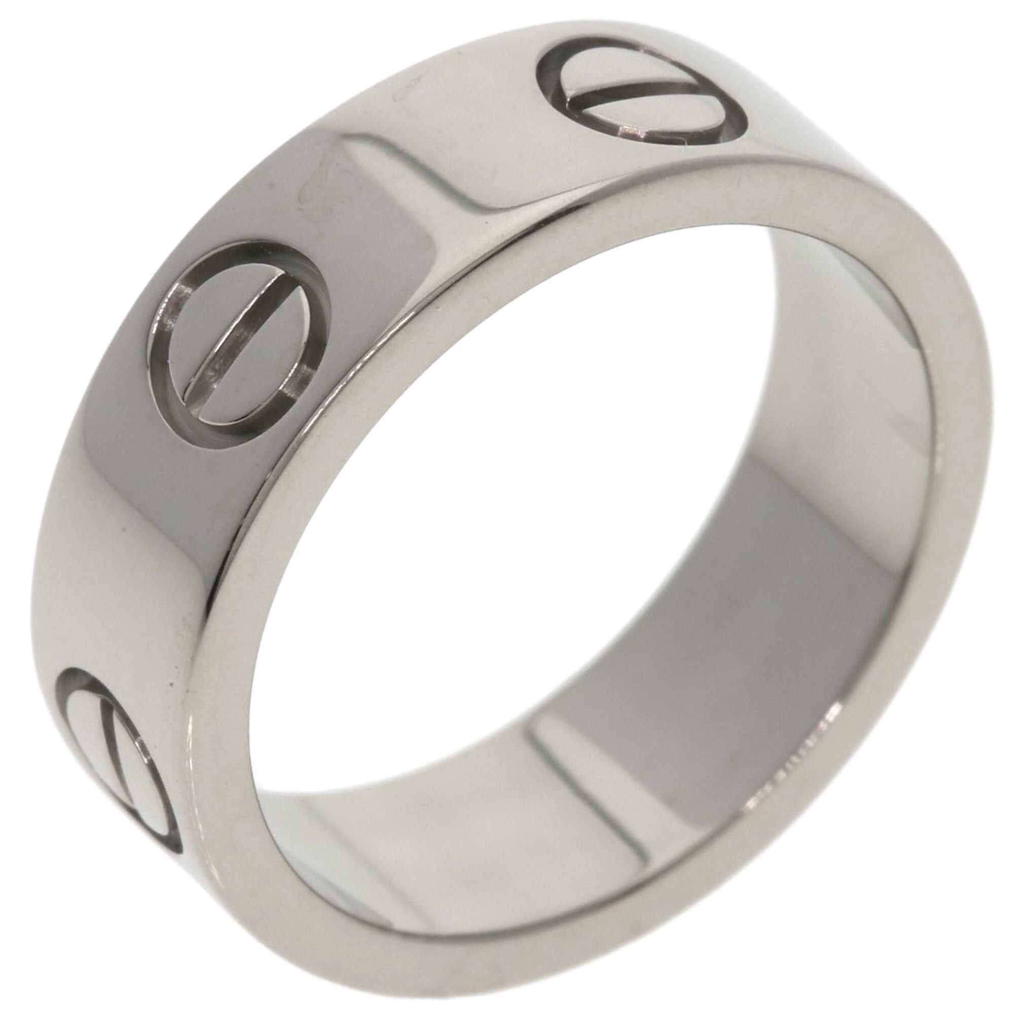 Cartier Cartier Love Ring #49, 18K White Gold, Women's Ring, CARTIER Size ONE SIZE - 2 Thumbnail