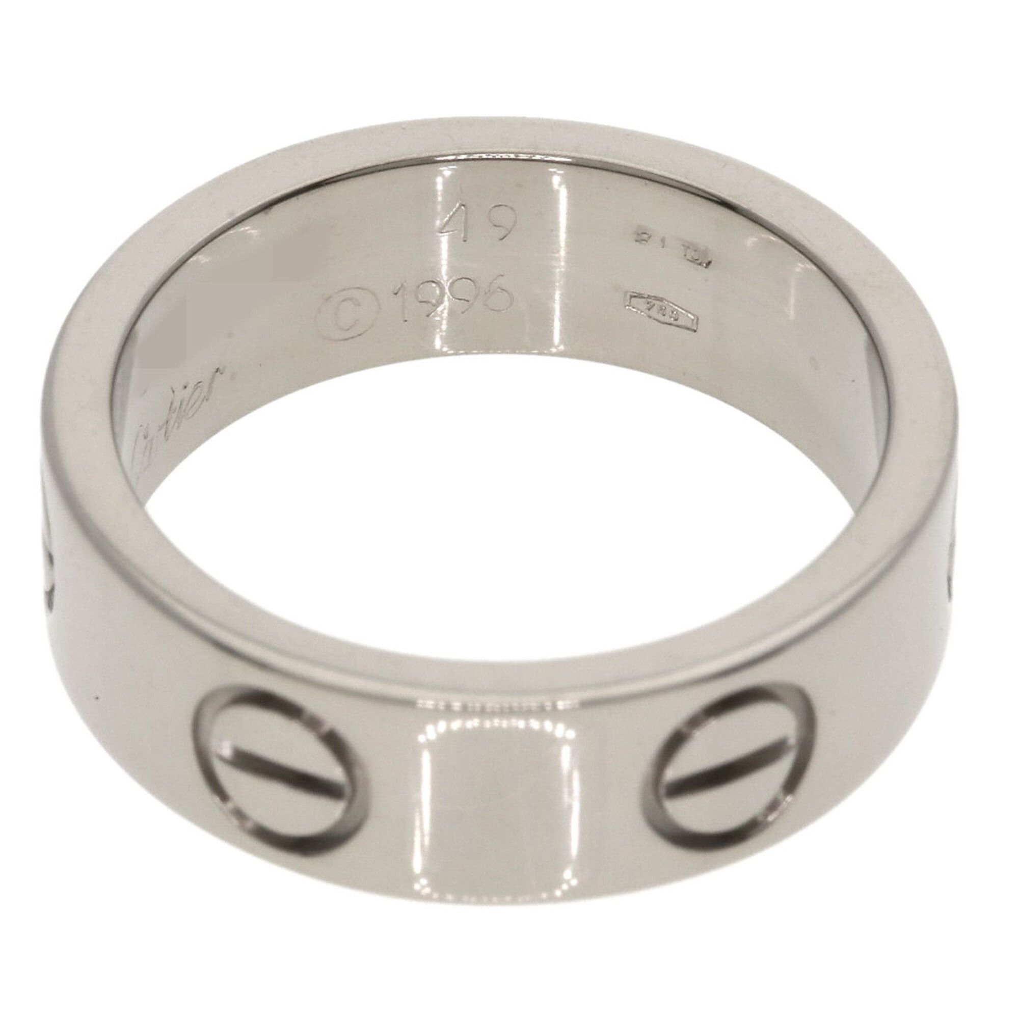 Cartier Cartier Love Ring #49, 18K White Gold, Women's Ring, CARTIER Size ONE SIZE - 4 Thumbnail
