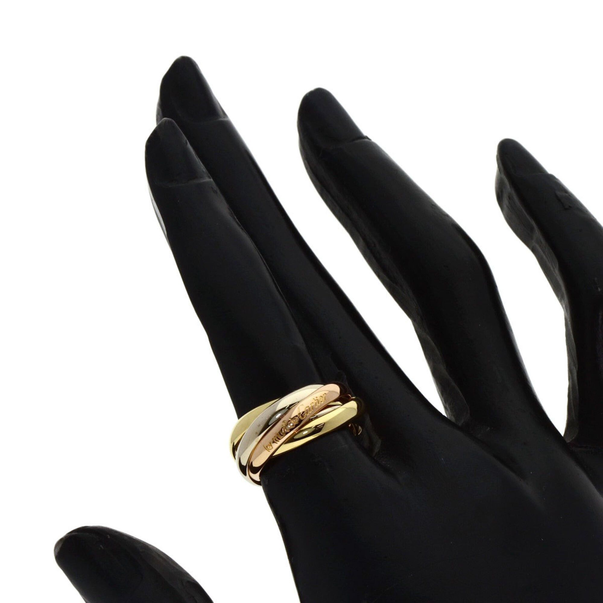 Cartier Cartier Trinity 5-Ring Ring, Size 48, 18K Yellow Gold/18K White Pink Gold, Women's. Size ONE SIZE - 6 Thumbnail