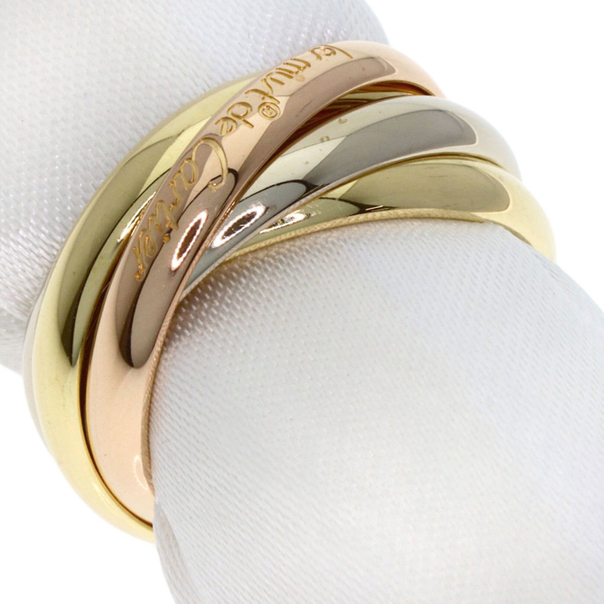 Cartier Cartier Trinity 5-Ring Ring, Size 48, 18K Yellow Gold/18K White Pink Gold, Women's. Size ONE SIZE - 2 Thumbnail